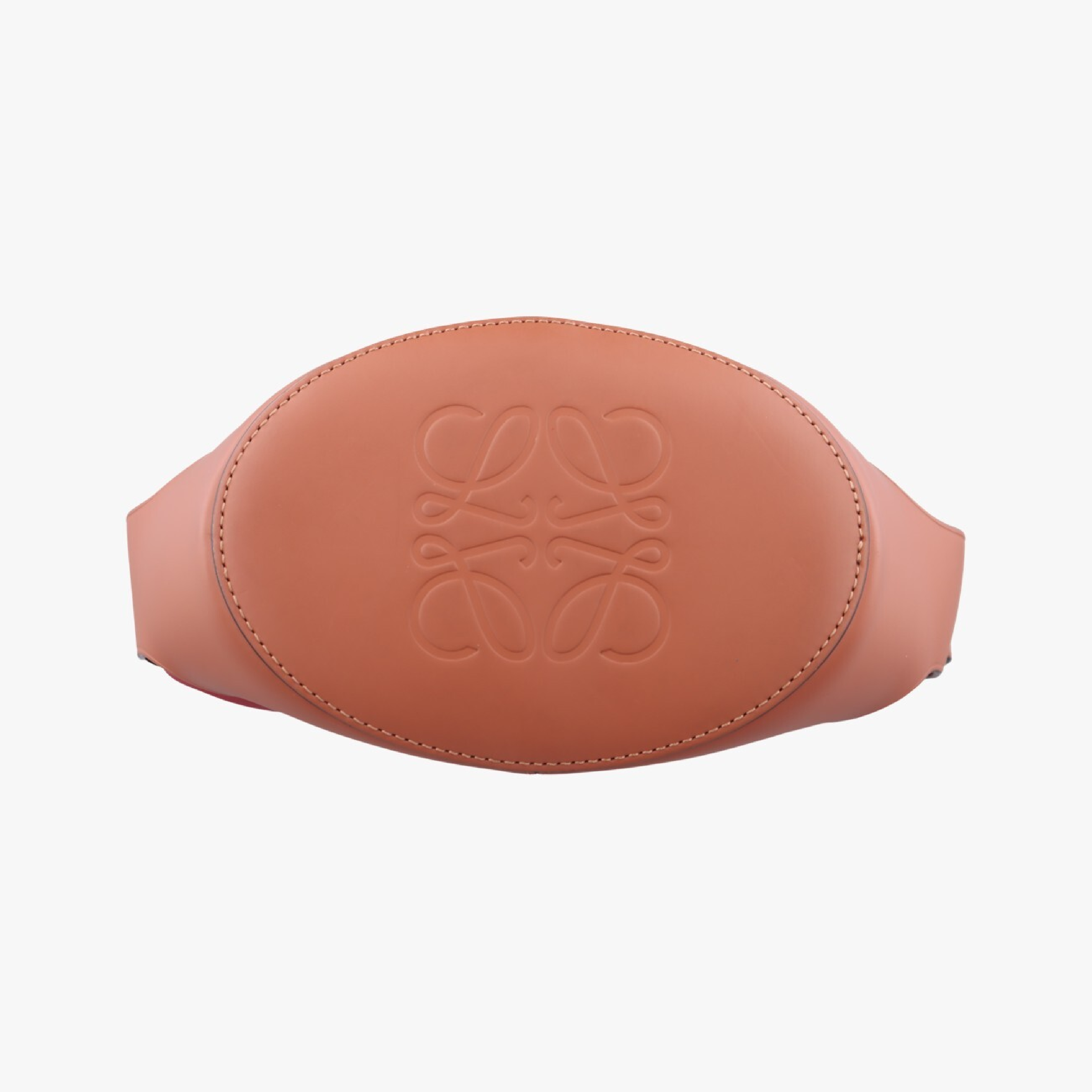 Balloon Red x Brown Leather Shoulder Bag 262027 — view 3
