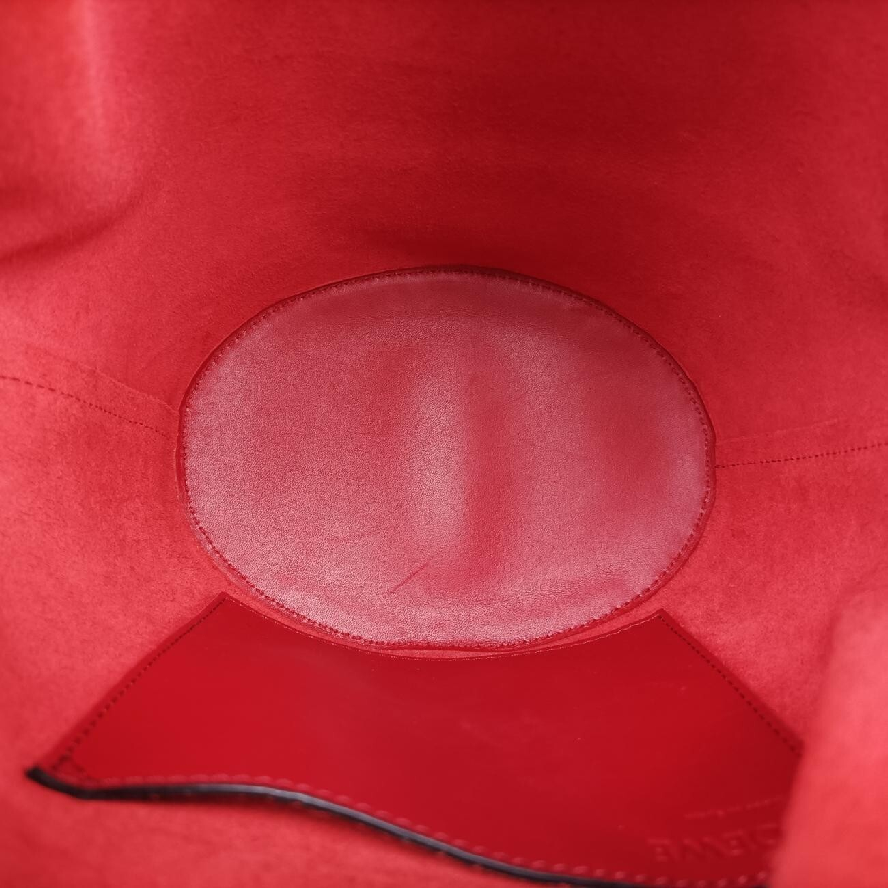 Balloon Red x Brown Leather Shoulder Bag 262027 — view 6