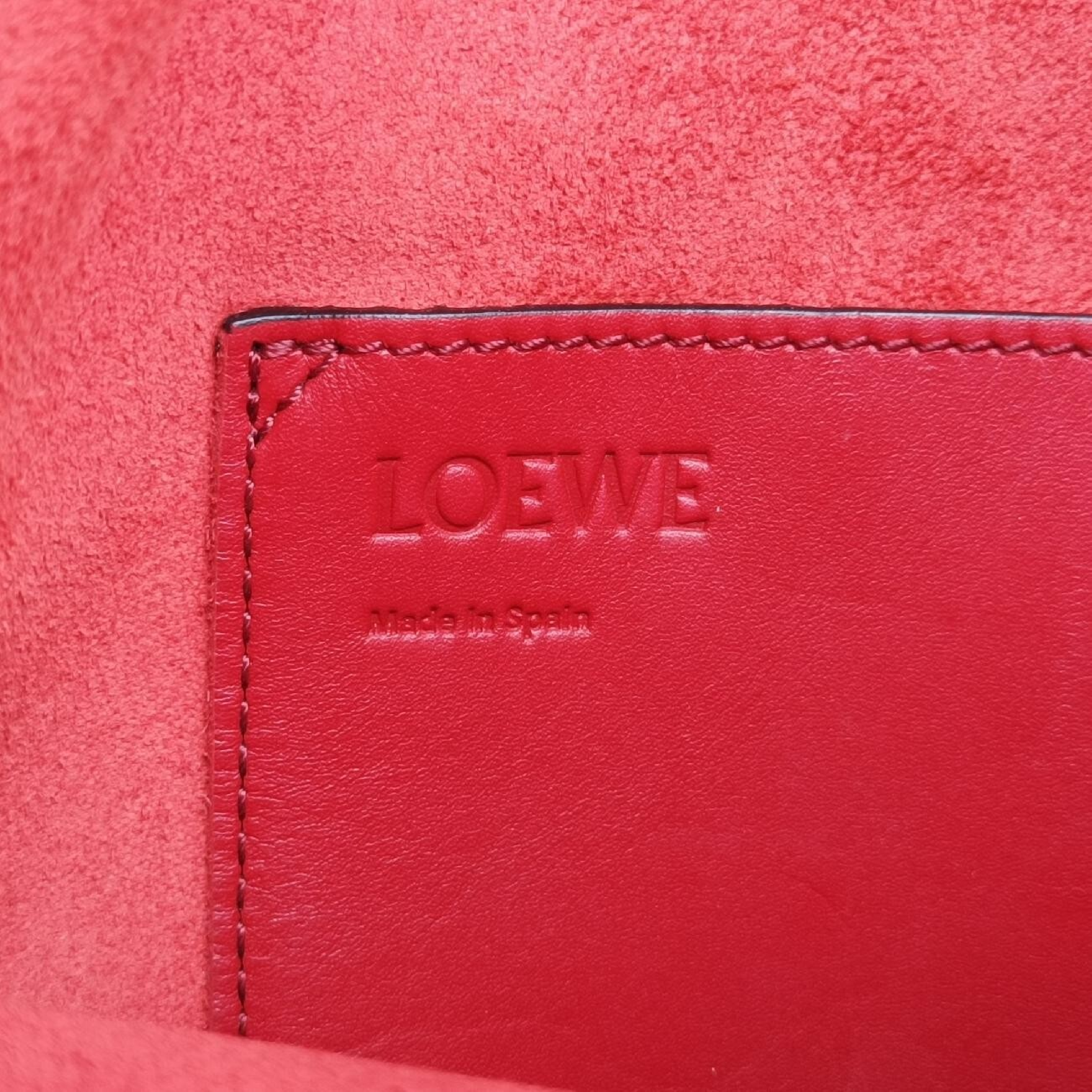 Balloon Red x Brown Leather Shoulder Bag 262027 — view 7