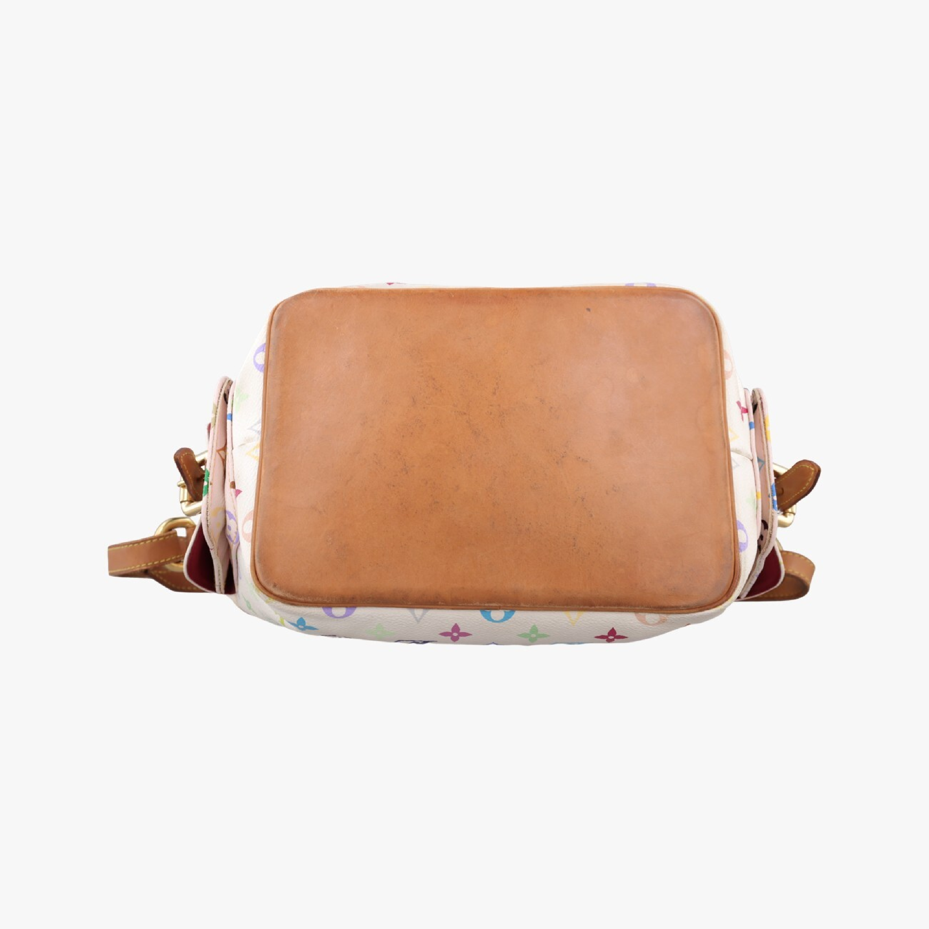 Petit Noé Blanc Monogram Multicolor M42229 (Serial Number Unknown) Shoulder Bag — view 3