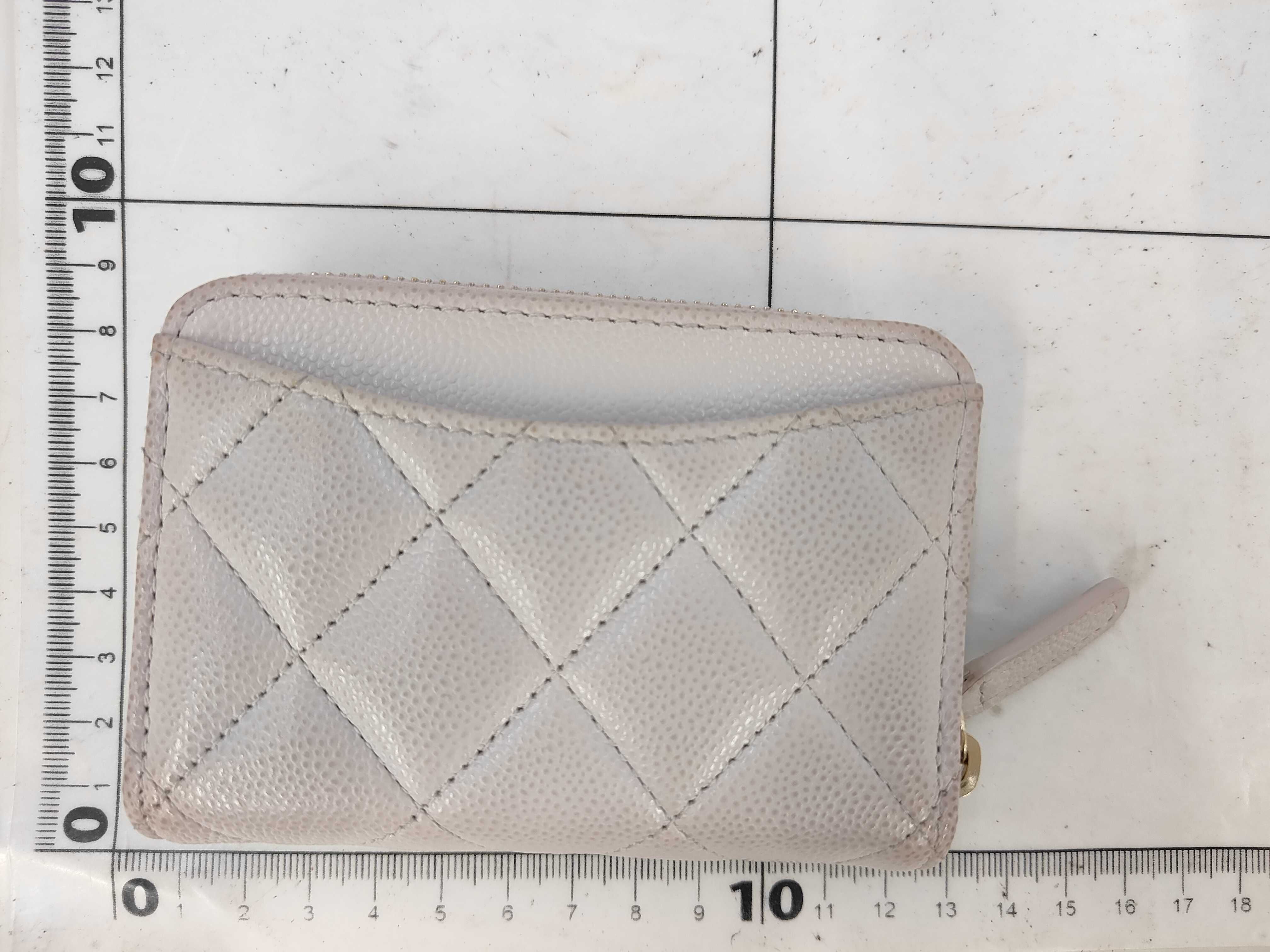 Matelassé Caviar Skin Coin Case, Light Pink (Random Selection) — view 2