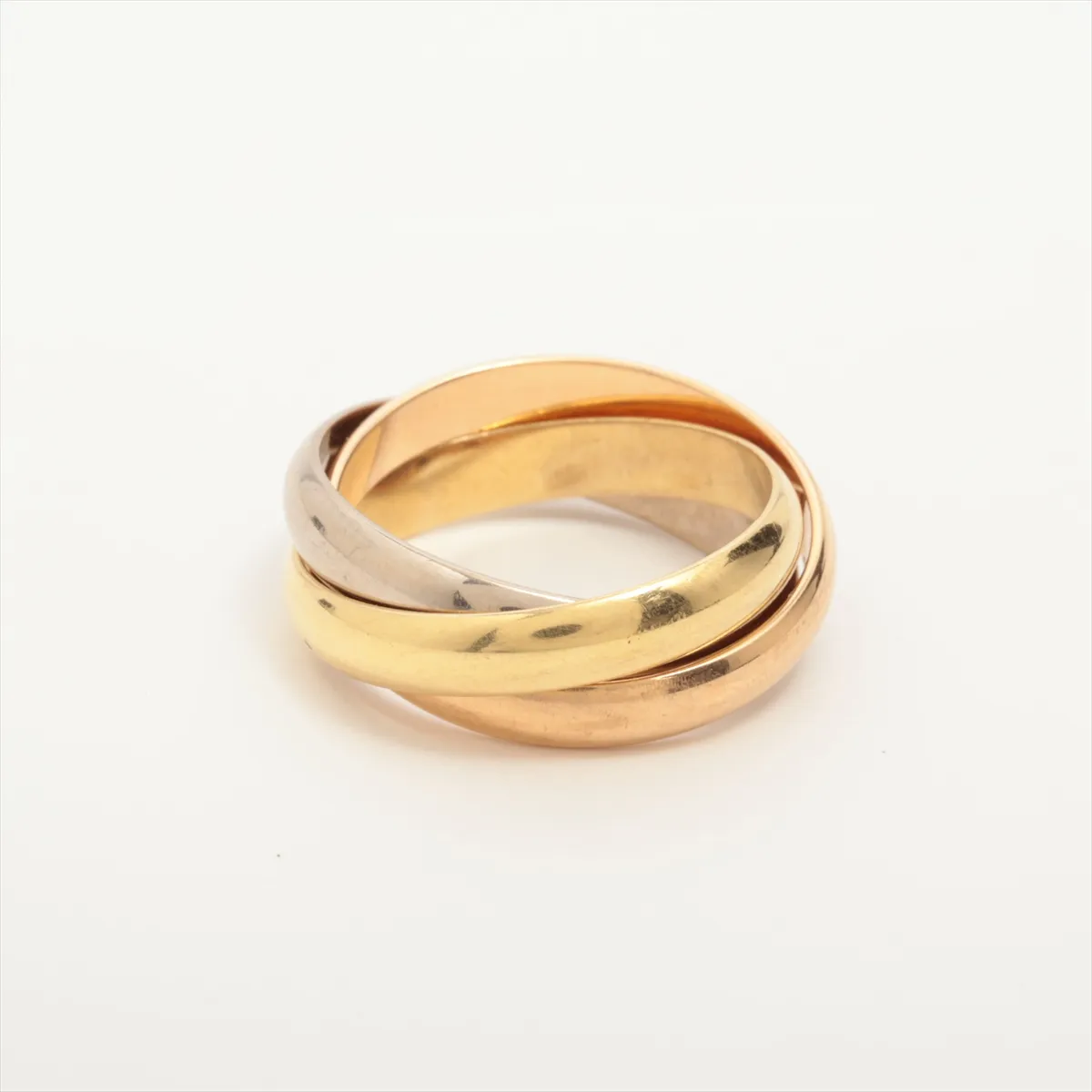 Trinity Ring 750 (YG x PG x WG) 8.9g 54 FD0694 Metal thread wax eye — view 2