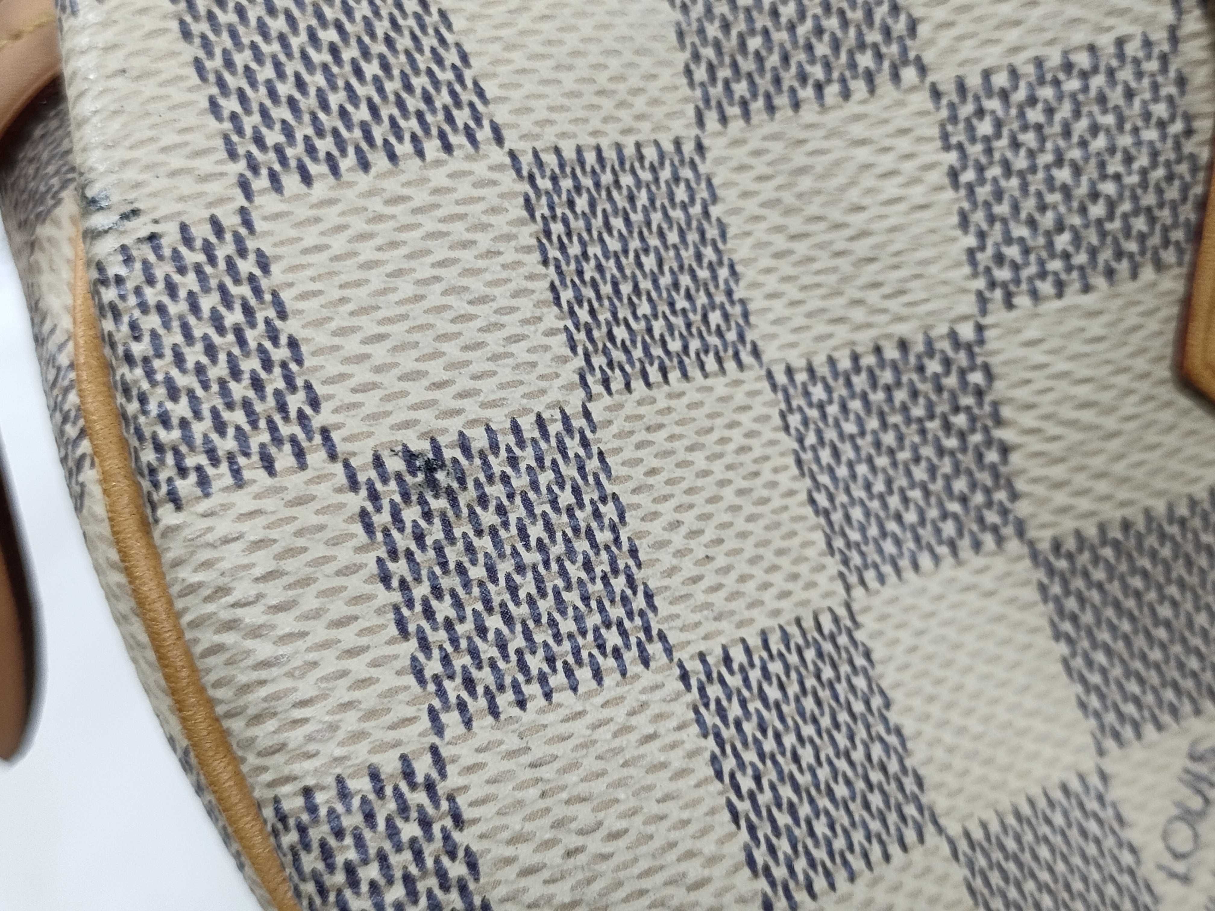 Damier Azur PH- Damier Azur Canvas Speedy 30 White N Handbag — view 15