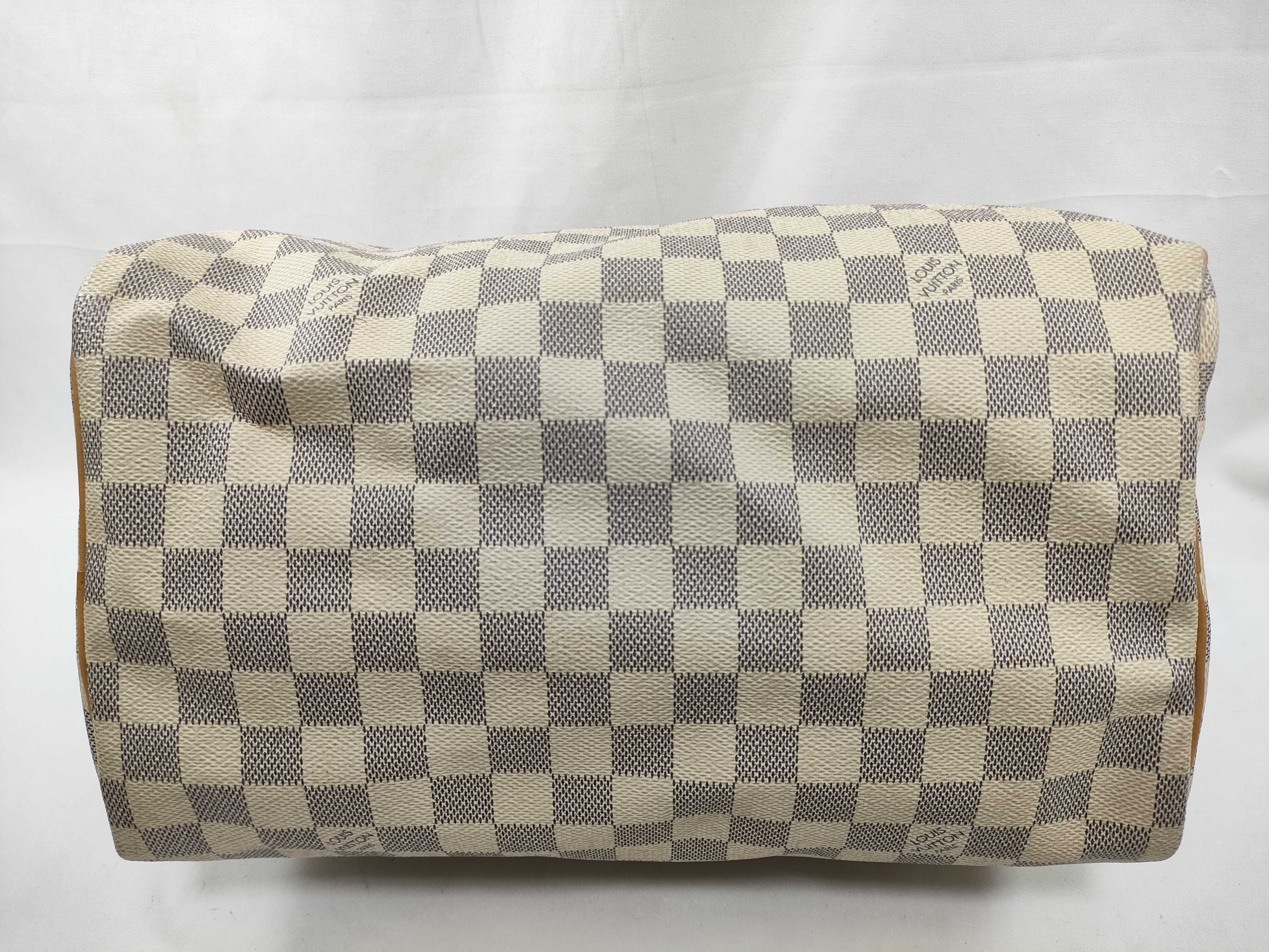 Damier Azur PH- Damier Azur Canvas Speedy 30 White N Handbag — view 9