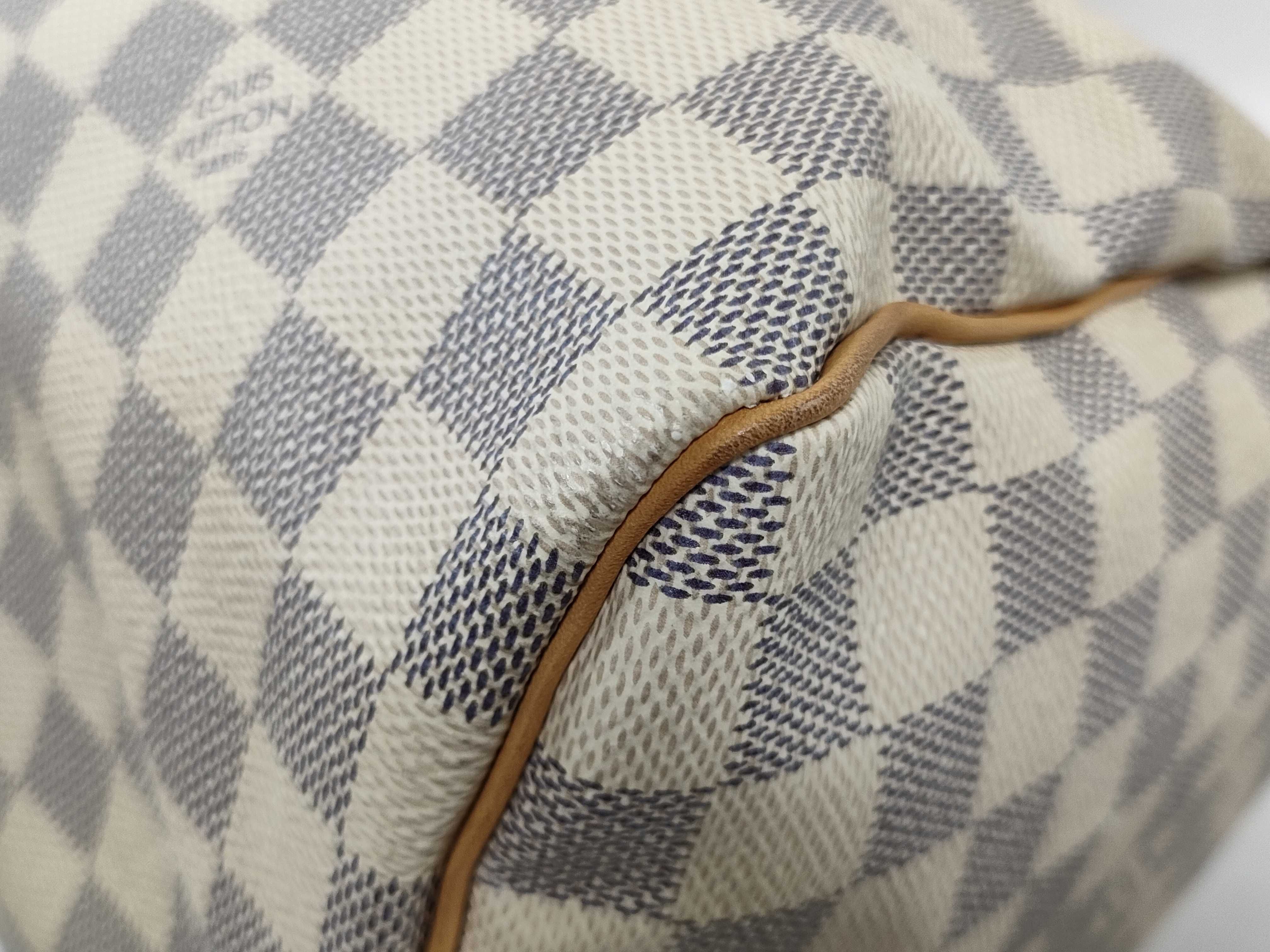 Damier Azur PH- Damier Azur Canvas Speedy 30 White N Handbag — view 10