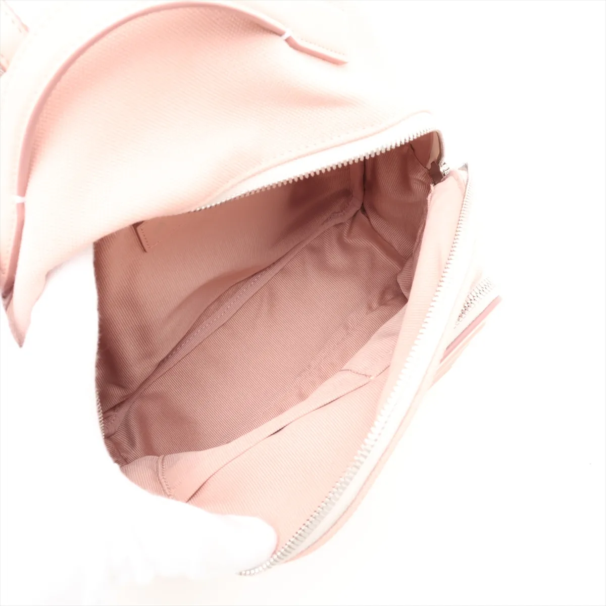 Neverstill Canvas x Leather Backpack/Rucksack Pink — view 7