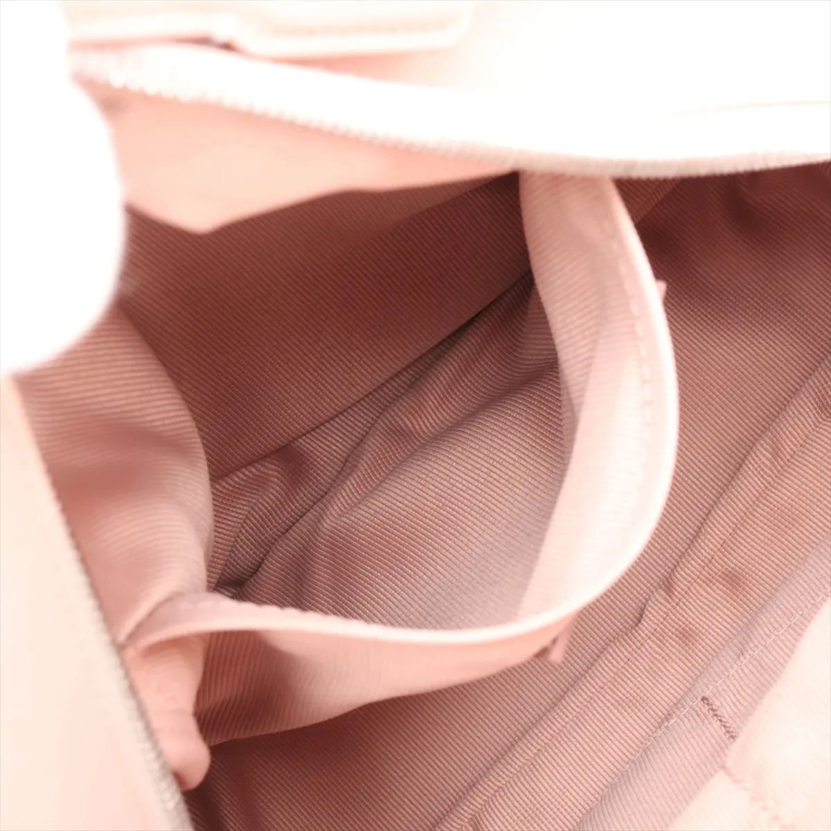 Neverstill Canvas x Leather Backpack/Rucksack Pink — view 8