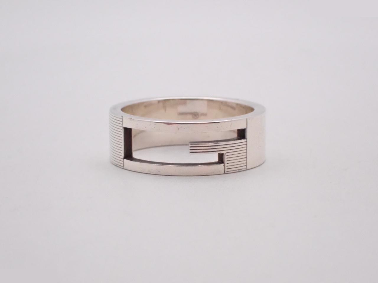 Branded G Ring, 925 Studless Metal, 9.28g, Stamped 24, Actual Size #22.5