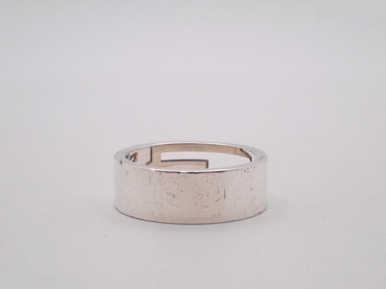 Branded G Ring, 925 Studless Metal, 9.28g, Stamped 24, Actual Size #22.5 — view 2