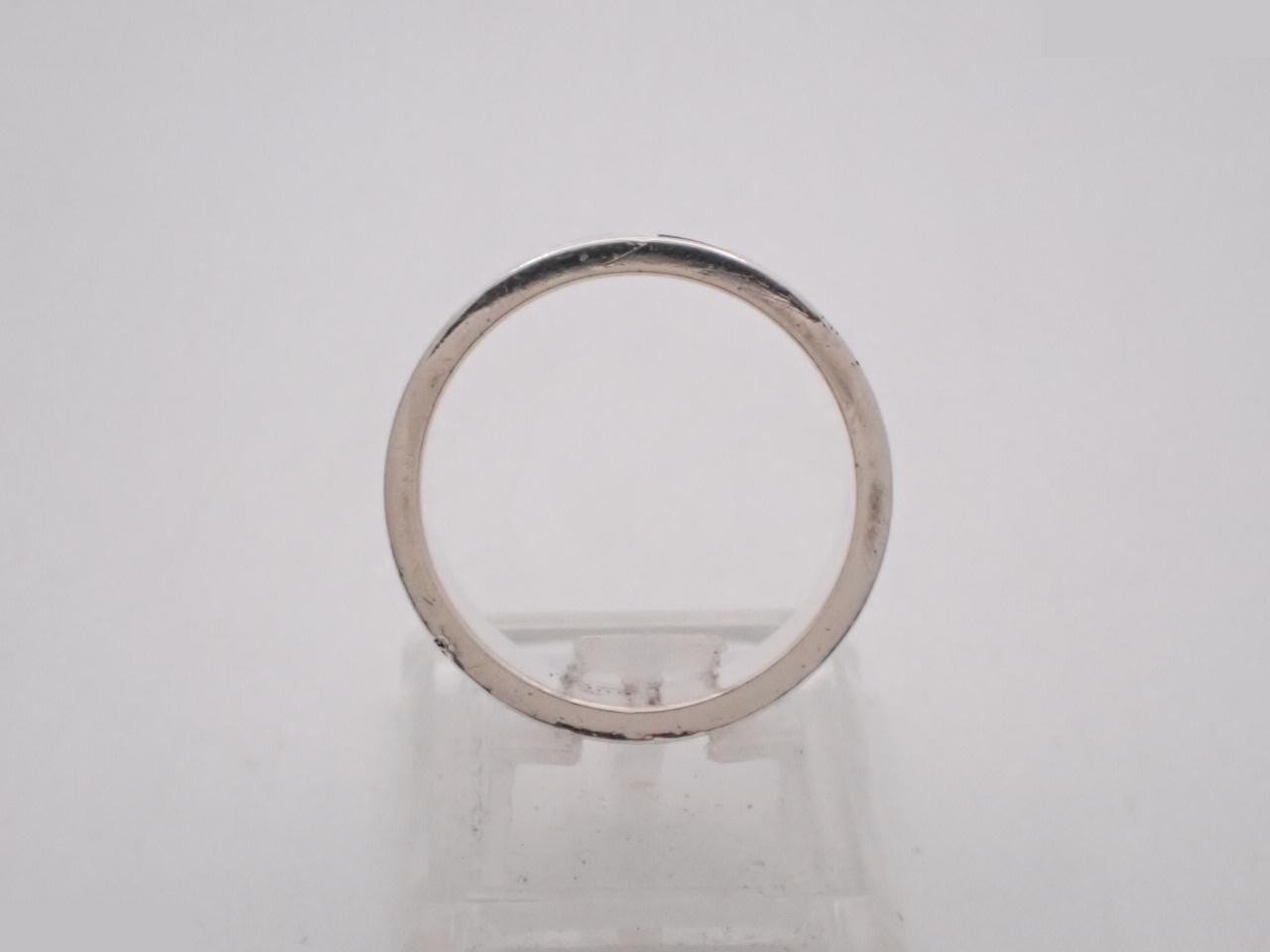Branded G Ring, 925 Studless Metal, 9.28g, Stamped 24, Actual Size #22.5 — view 3