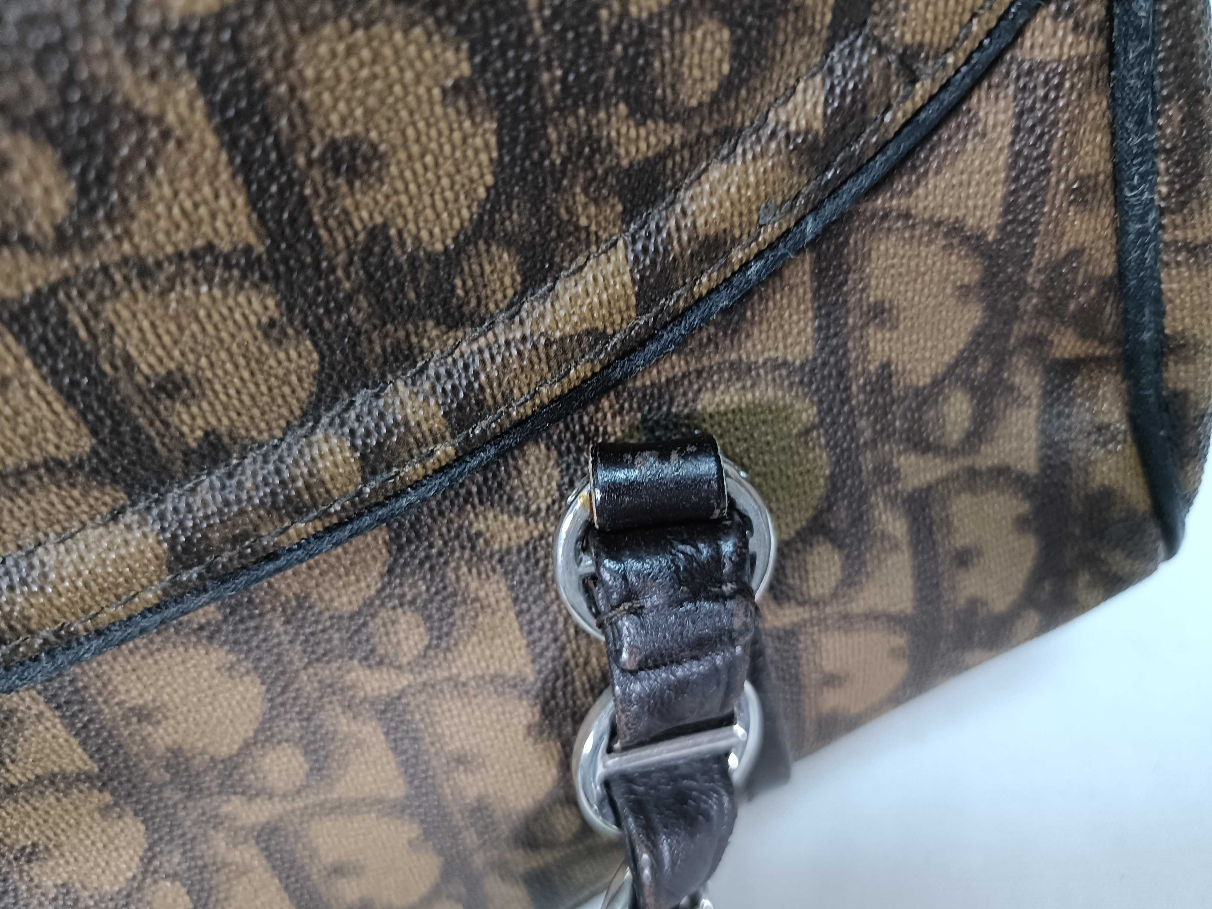 FR-Christian Trotter Romantic PVC & Leather Chain Shoulder Bag BROWN (Usu Handbag) — view 7