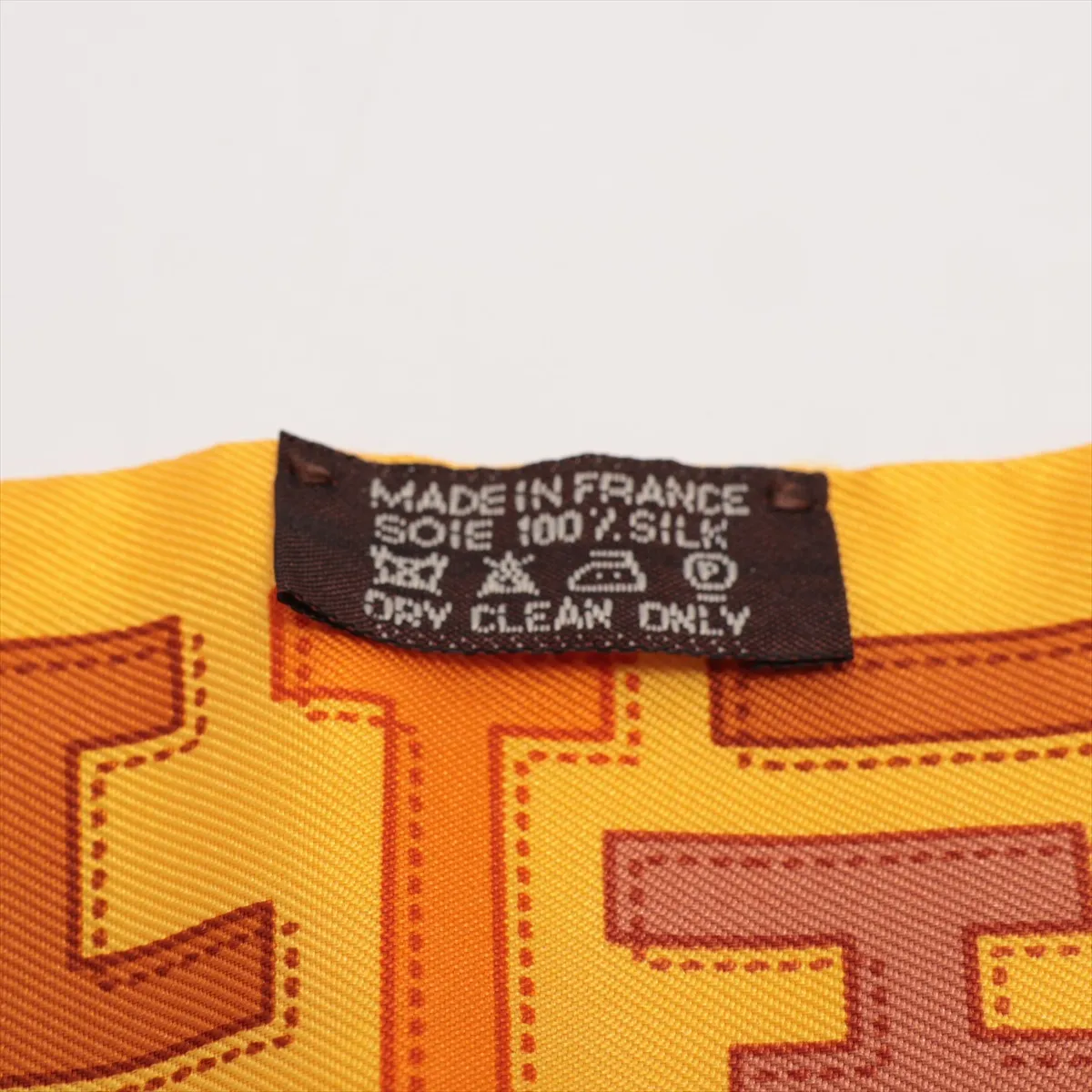 Twilly Scarf Silk Yellow Thread Fuzz — view 4