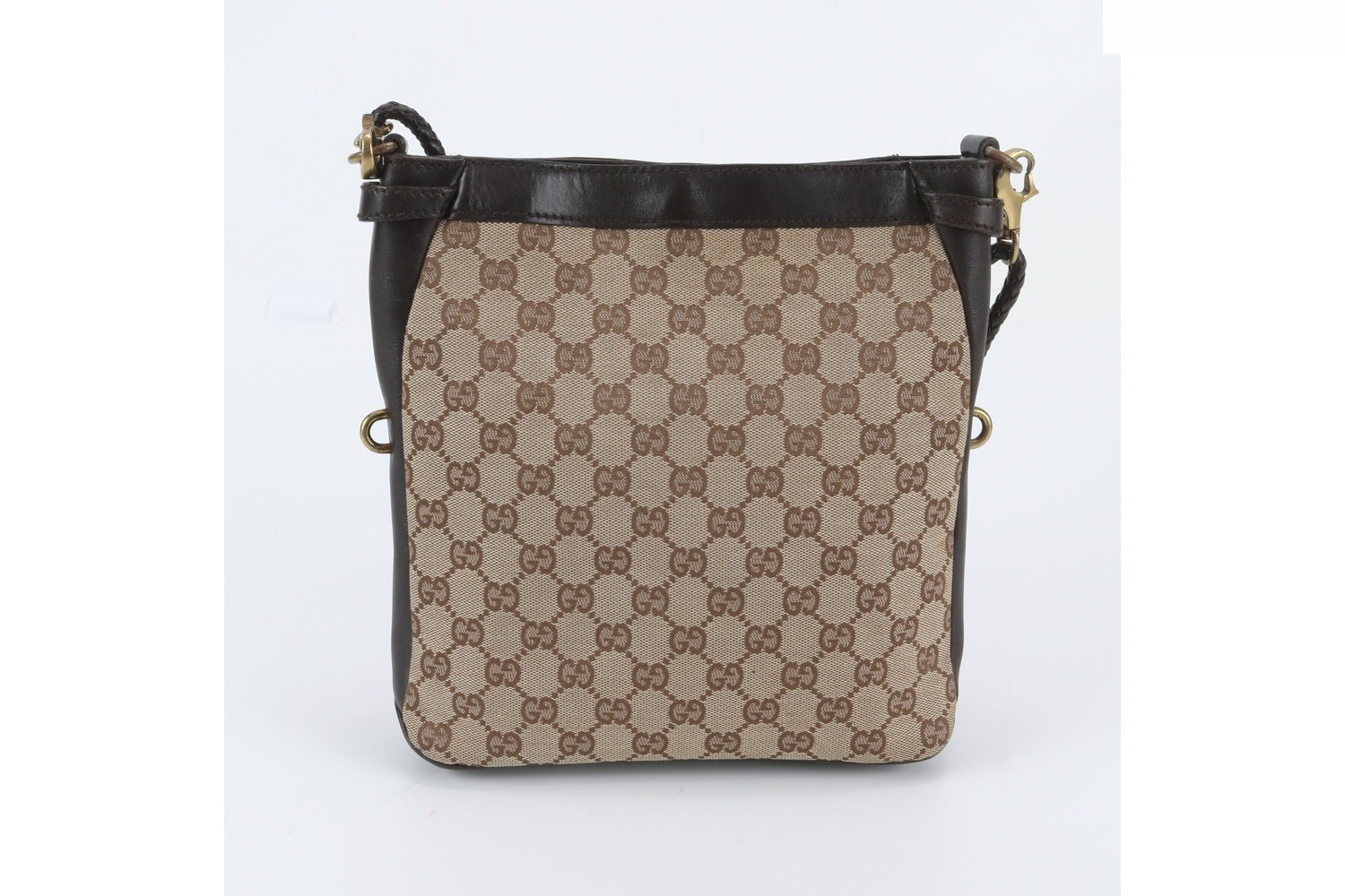 GG Canvas 109106 Leather Shoulder Bag — view 3