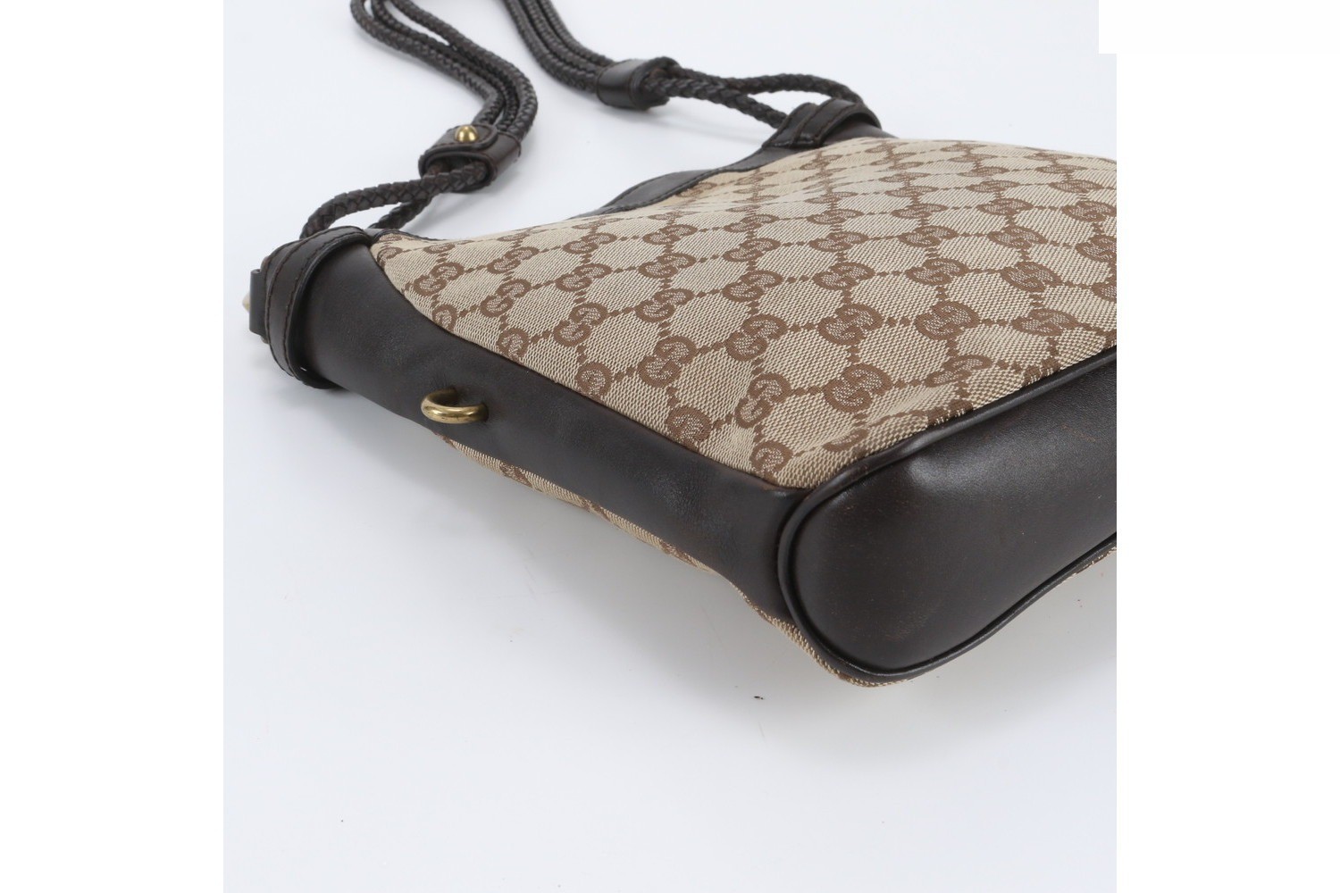 GG Canvas 109106 Leather Shoulder Bag — view 6
