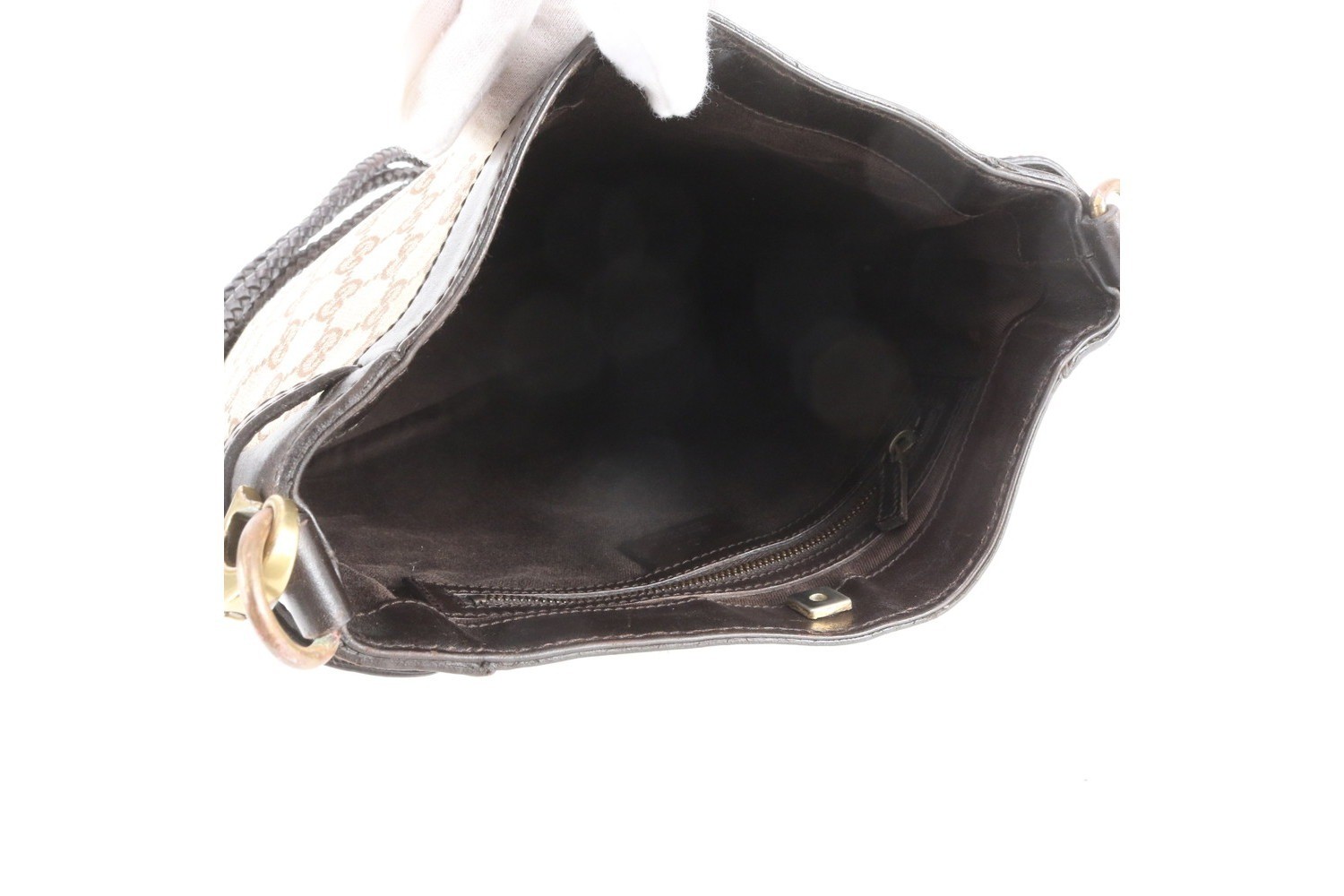 GG Canvas 109106 Leather Shoulder Bag — view 7