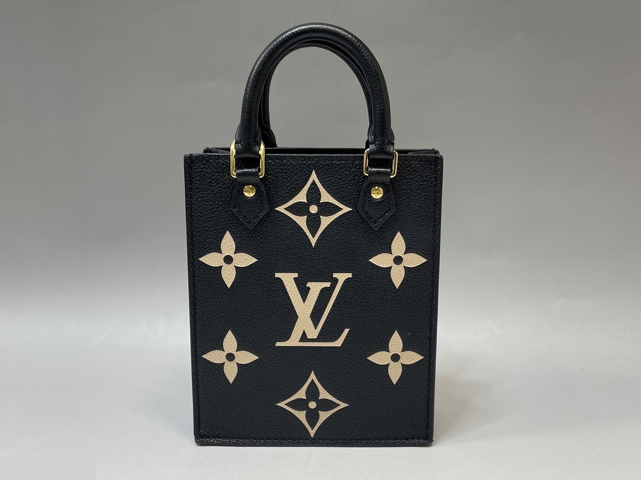 Monogram Empreinte Petite Sac Plat 2-Way Bag, Black — view 2