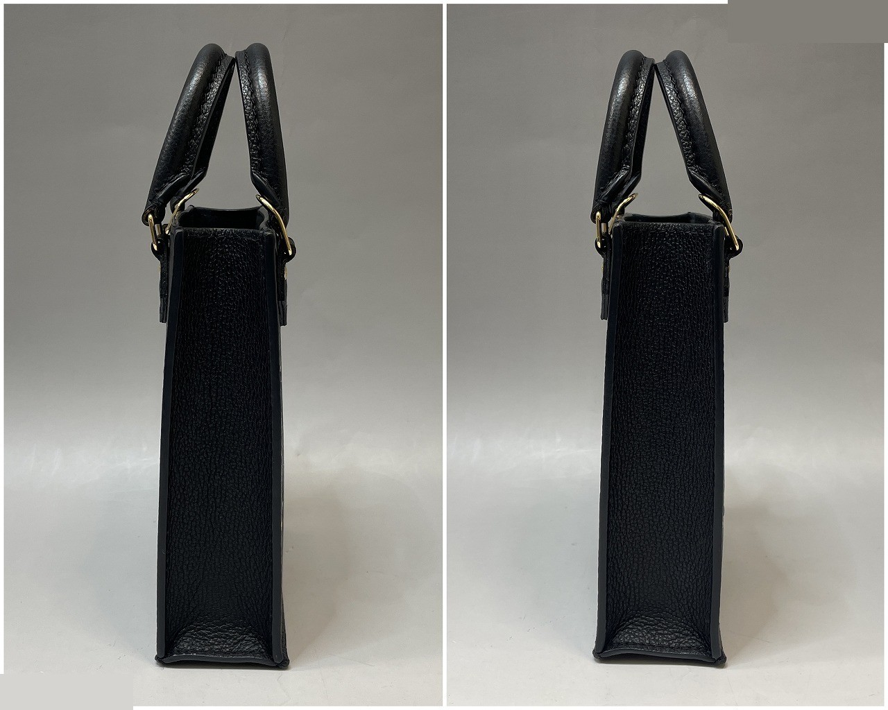 Monogram Empreinte Petite Sac Plat 2-Way Bag, Black — view 3