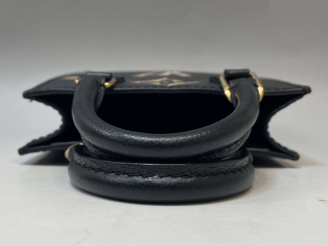 Monogram Empreinte Petite Sac Plat 2-Way Bag, Black — view 4