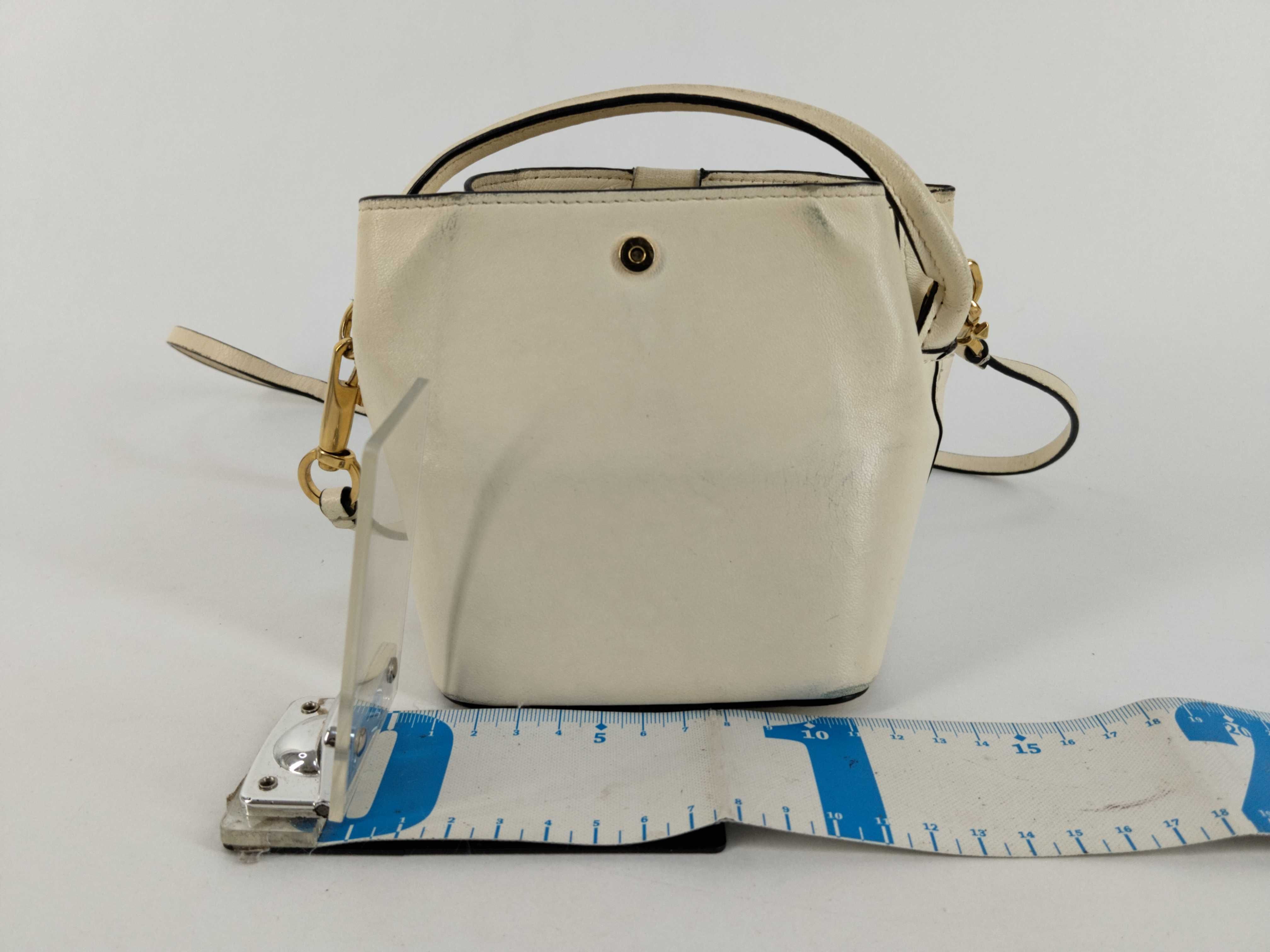 Shoulder Bag Leather White Shoulder Bag — view 2