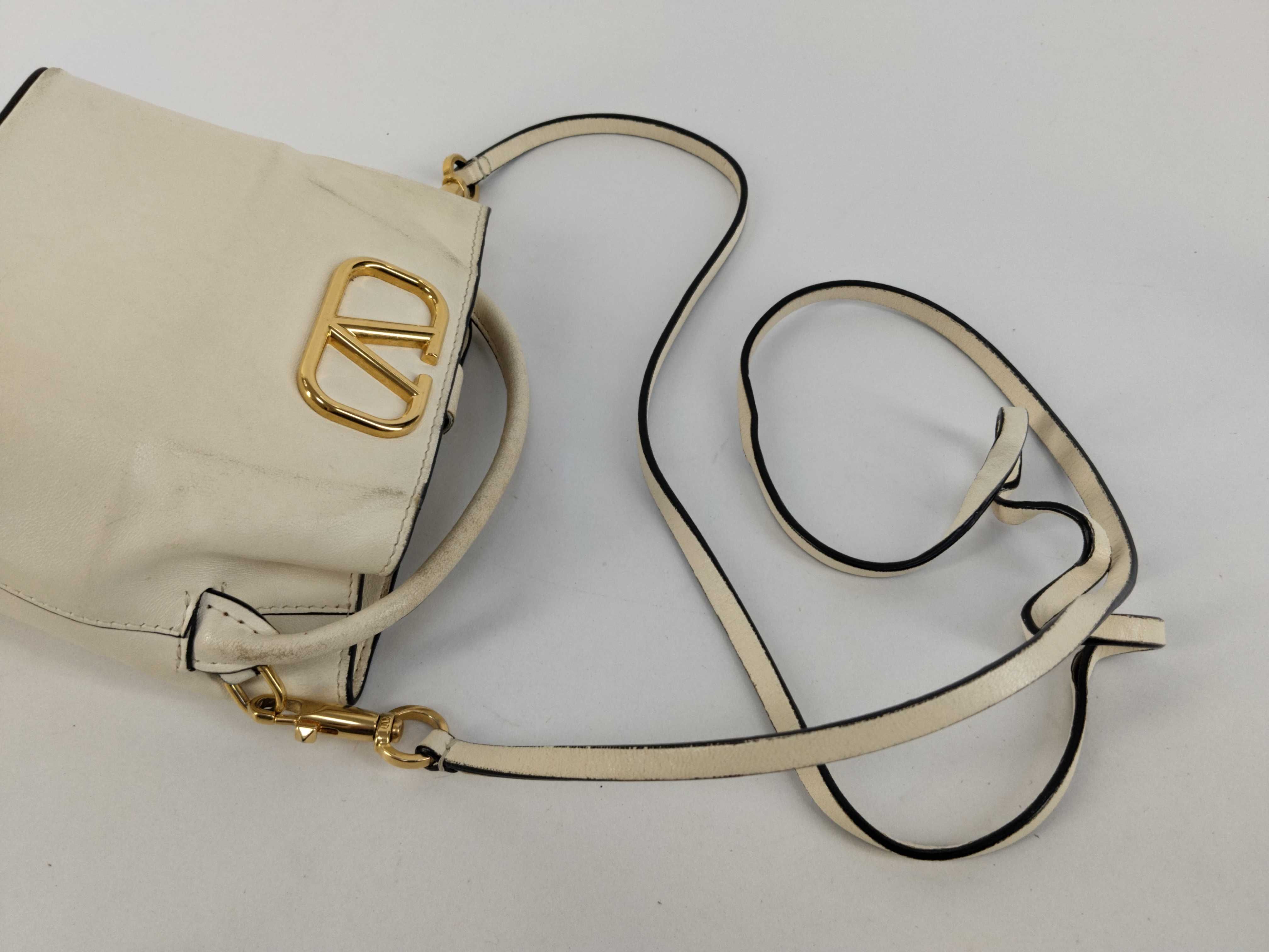 Shoulder Bag Leather White Shoulder Bag — view 3
