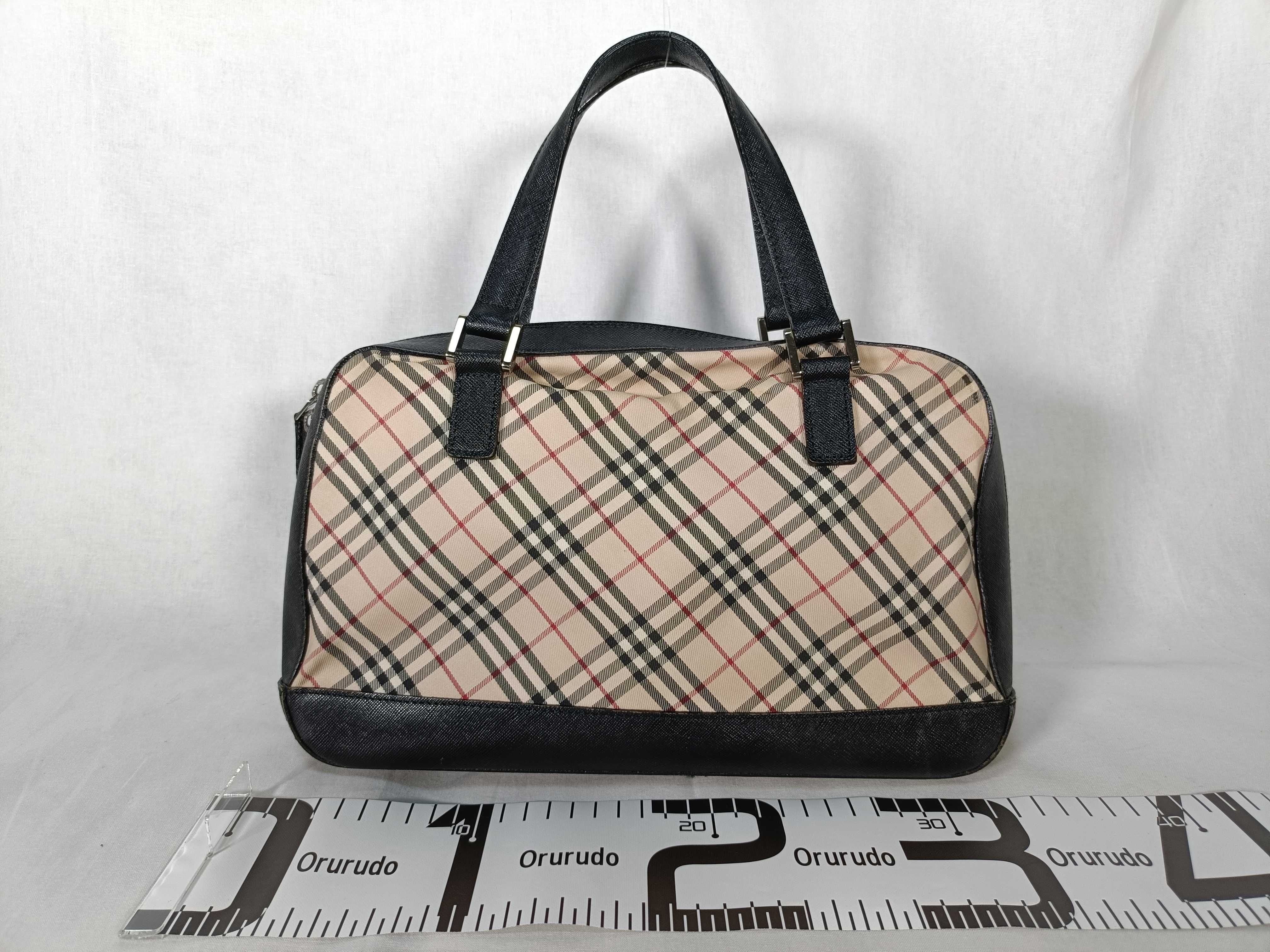 Nova Check Canvas Leather Handbag — view 2