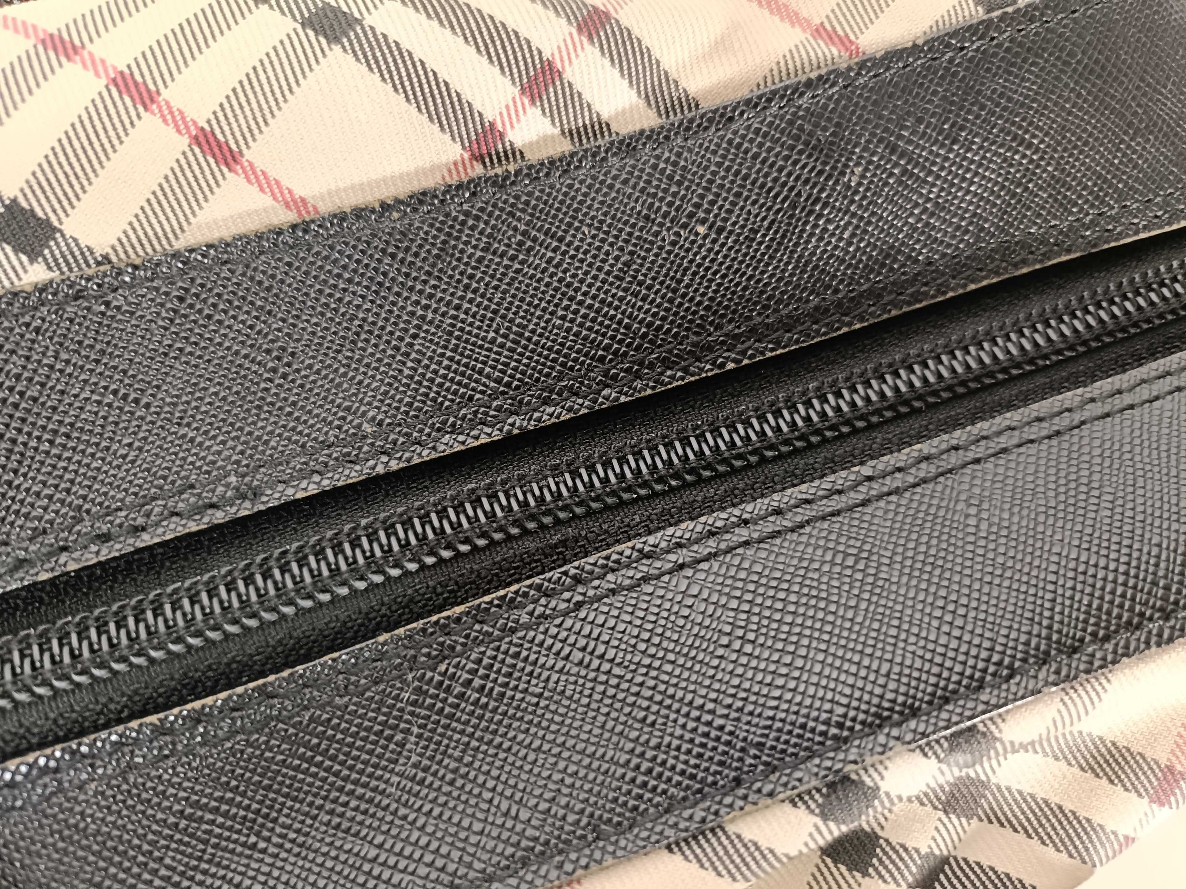 Nova Check Canvas Leather Handbag — view 3