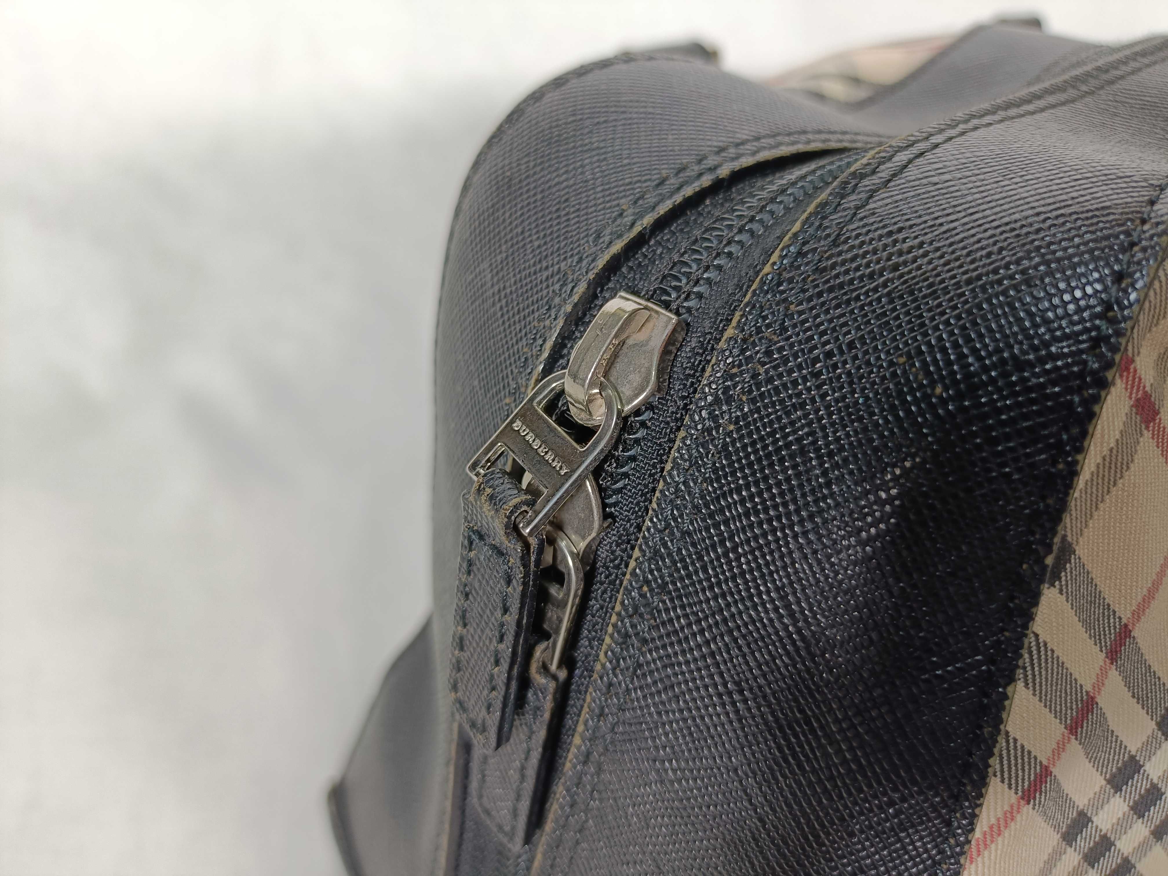 Nova Check Canvas Leather Handbag — view 5