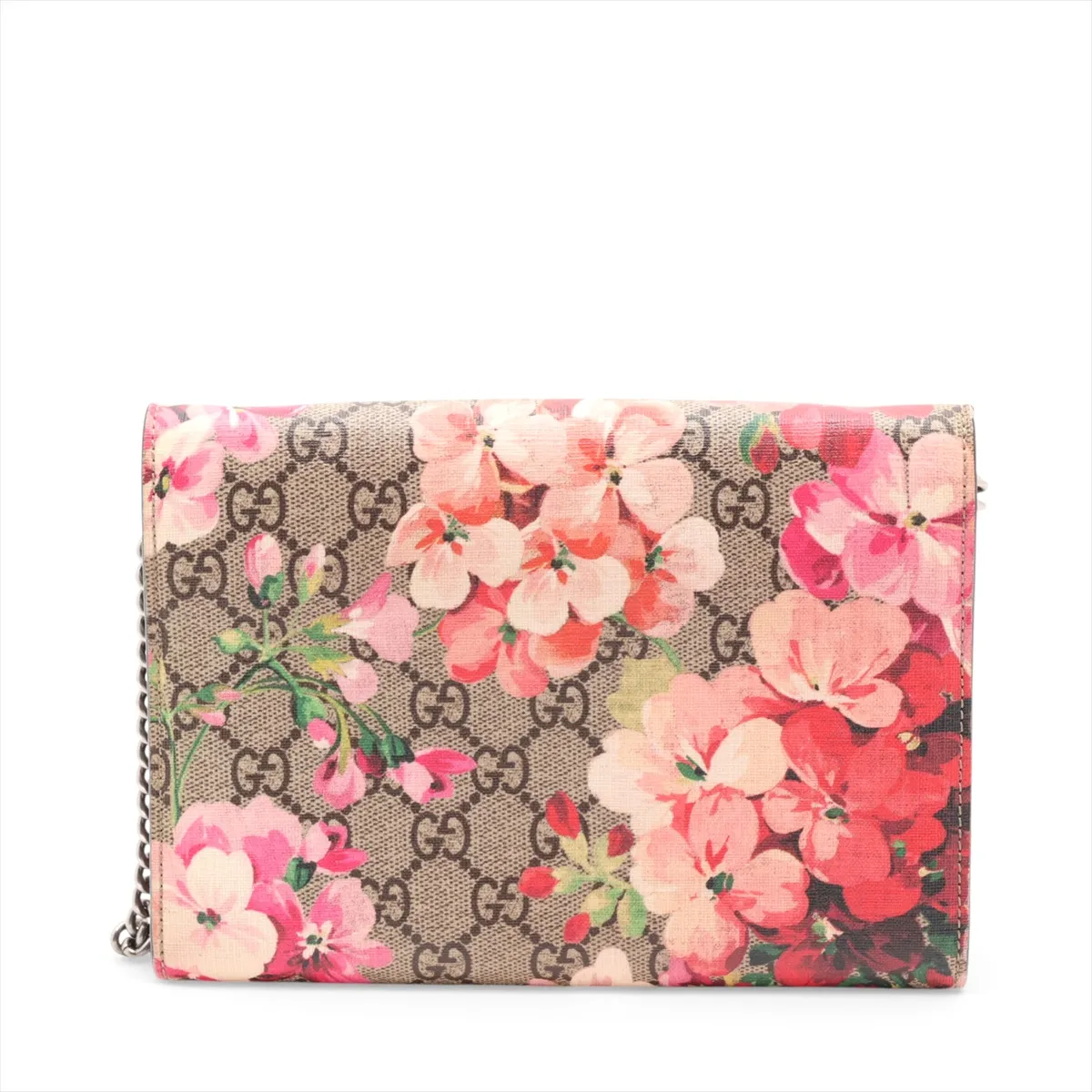 GG Blooms Dionysus PVC Chain Shoulder Bag, Beige, 401231 — view 2