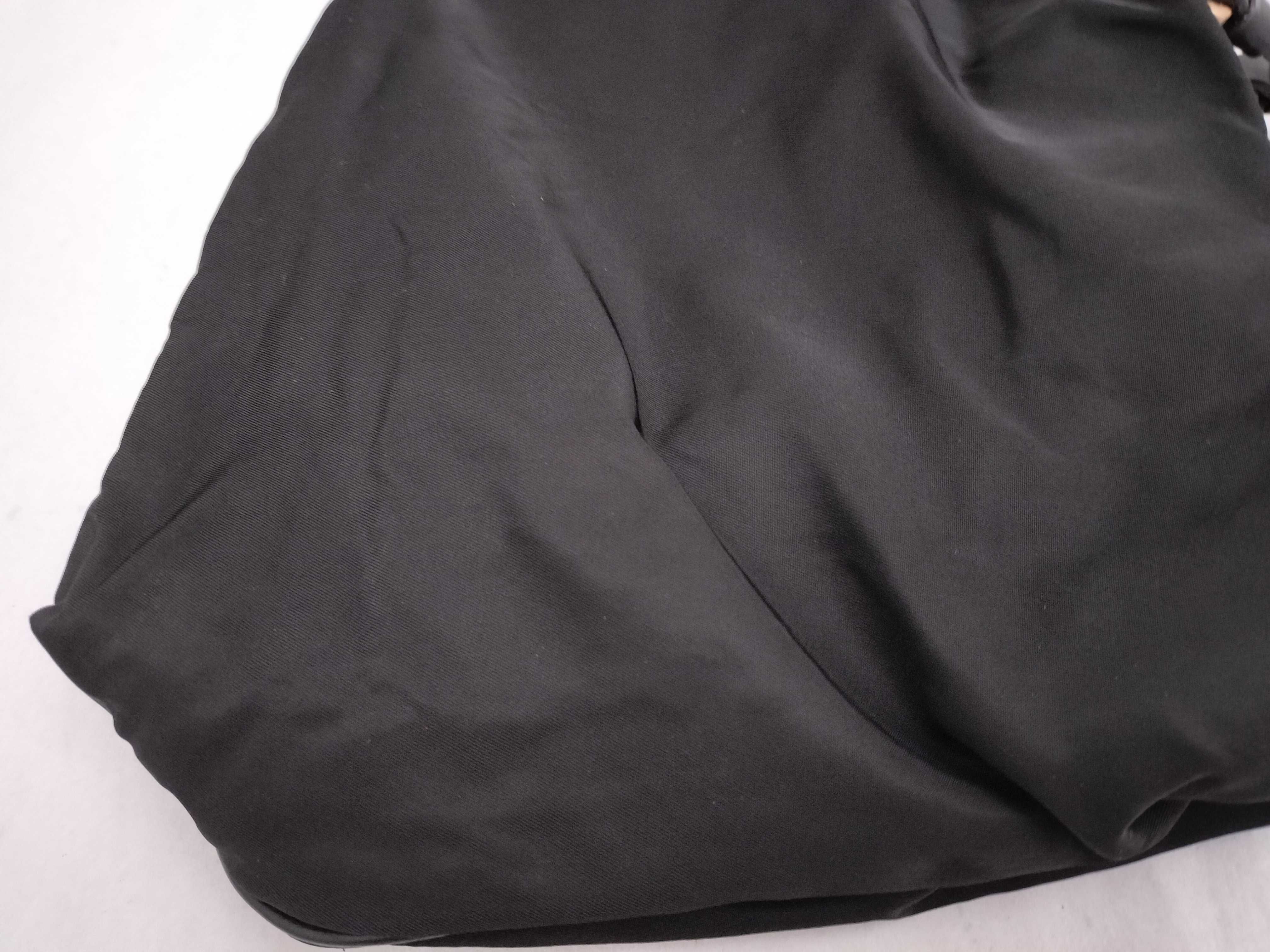 nylon tote bag with triangular logo, black. — view 13