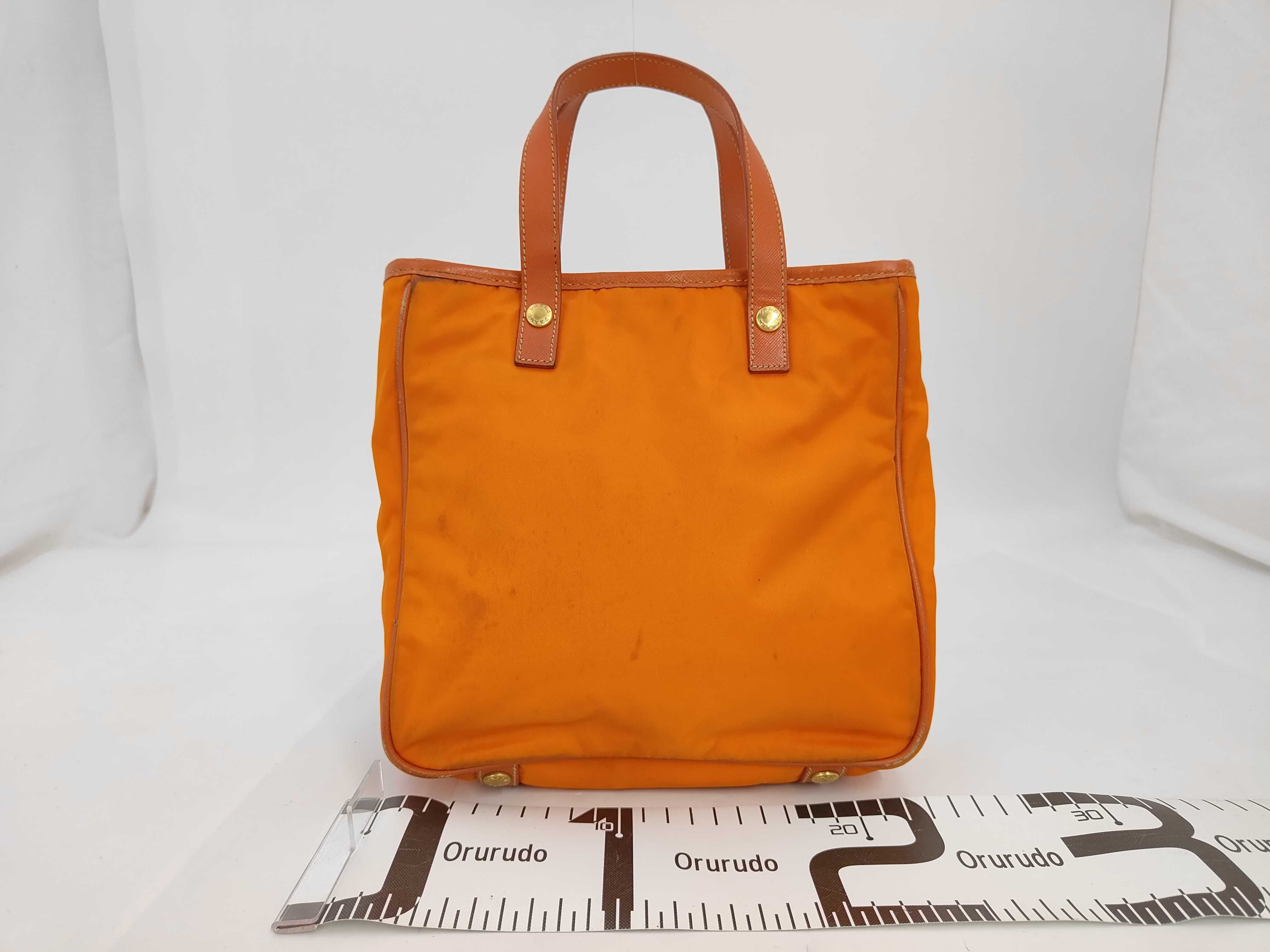 orange tote bag — view 2