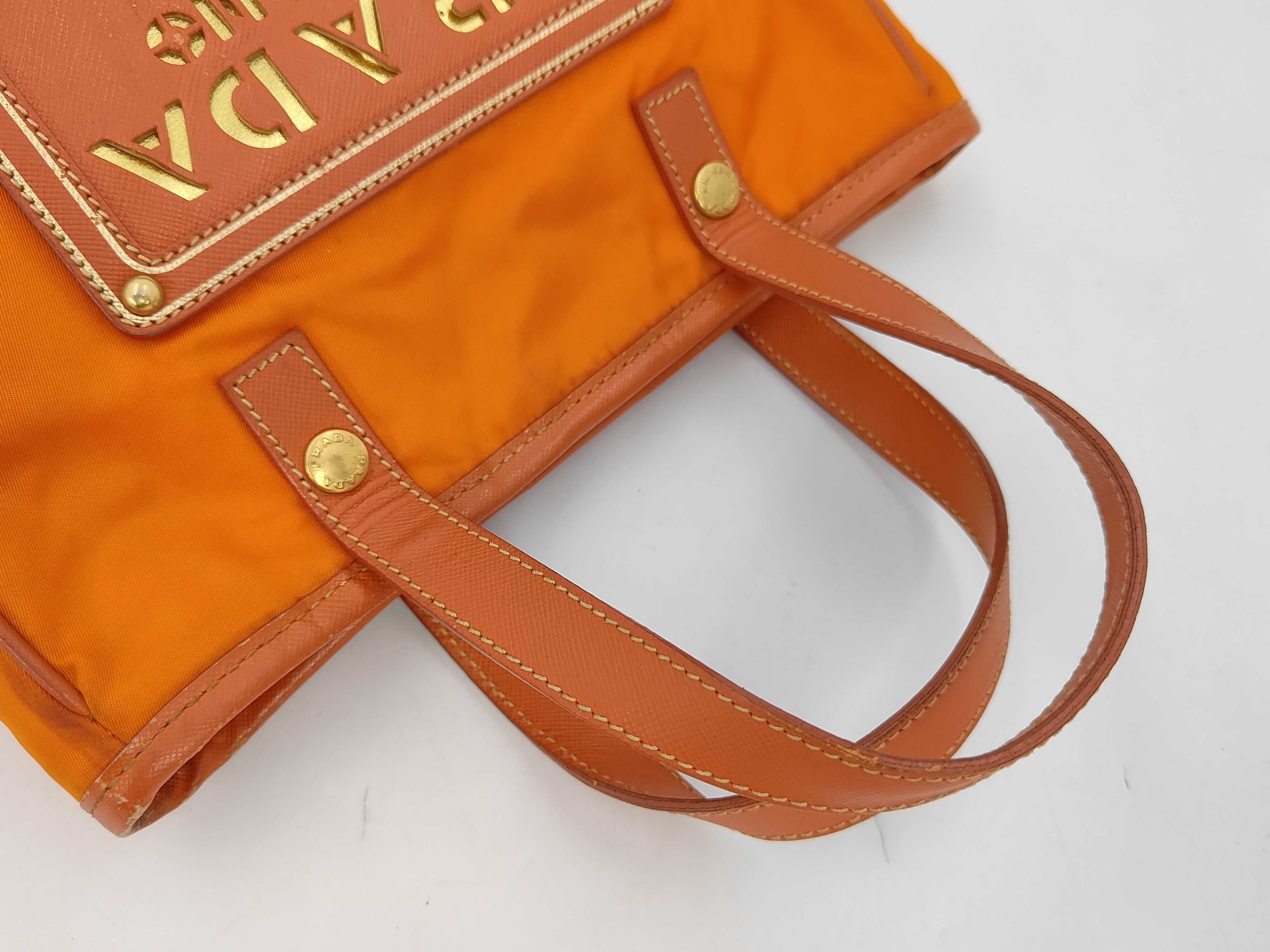 orange tote bag — view 3