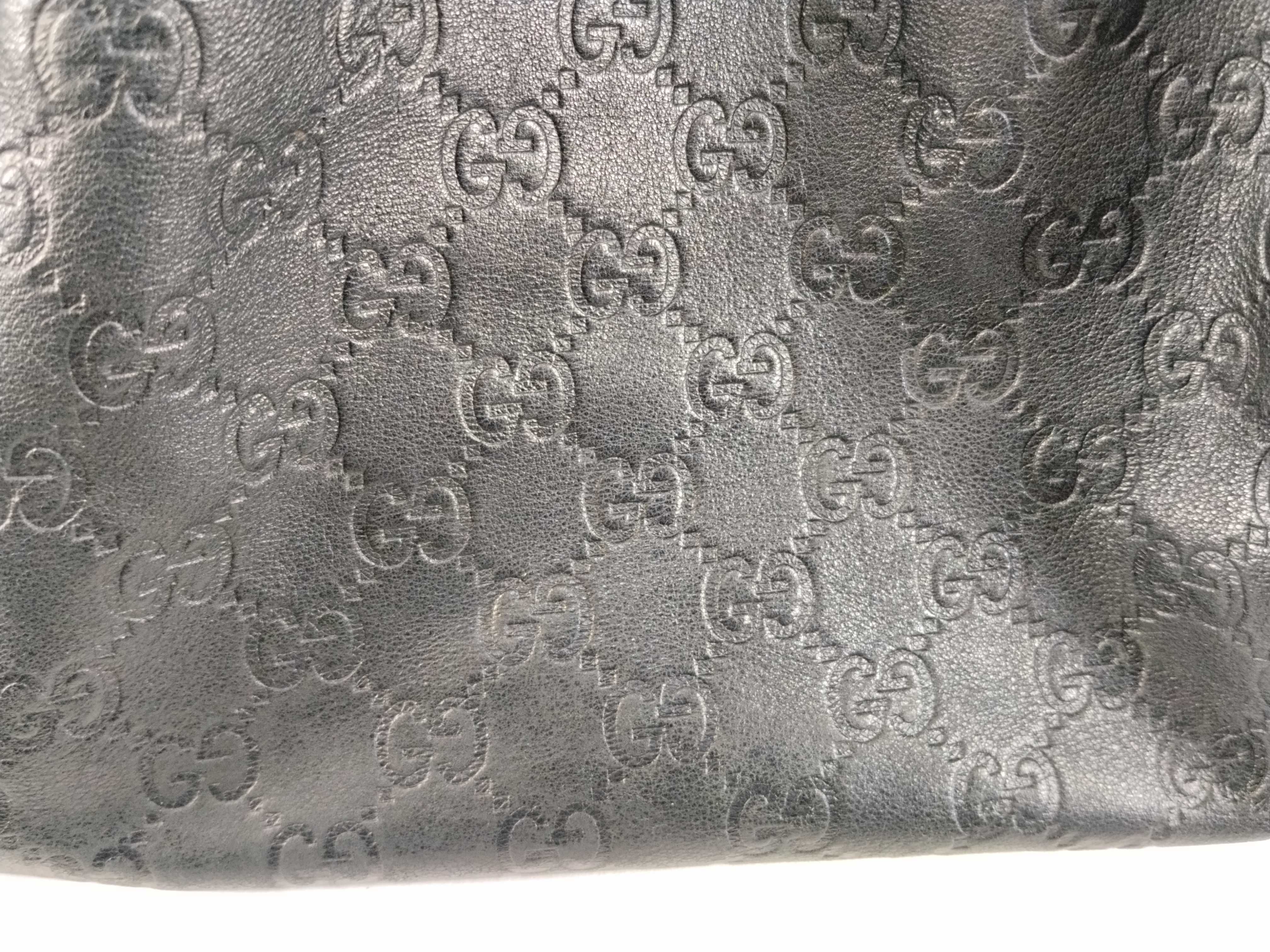 Guccissima Sukey Leather 2-Way Handbag Black 223974 Handbag — view 14