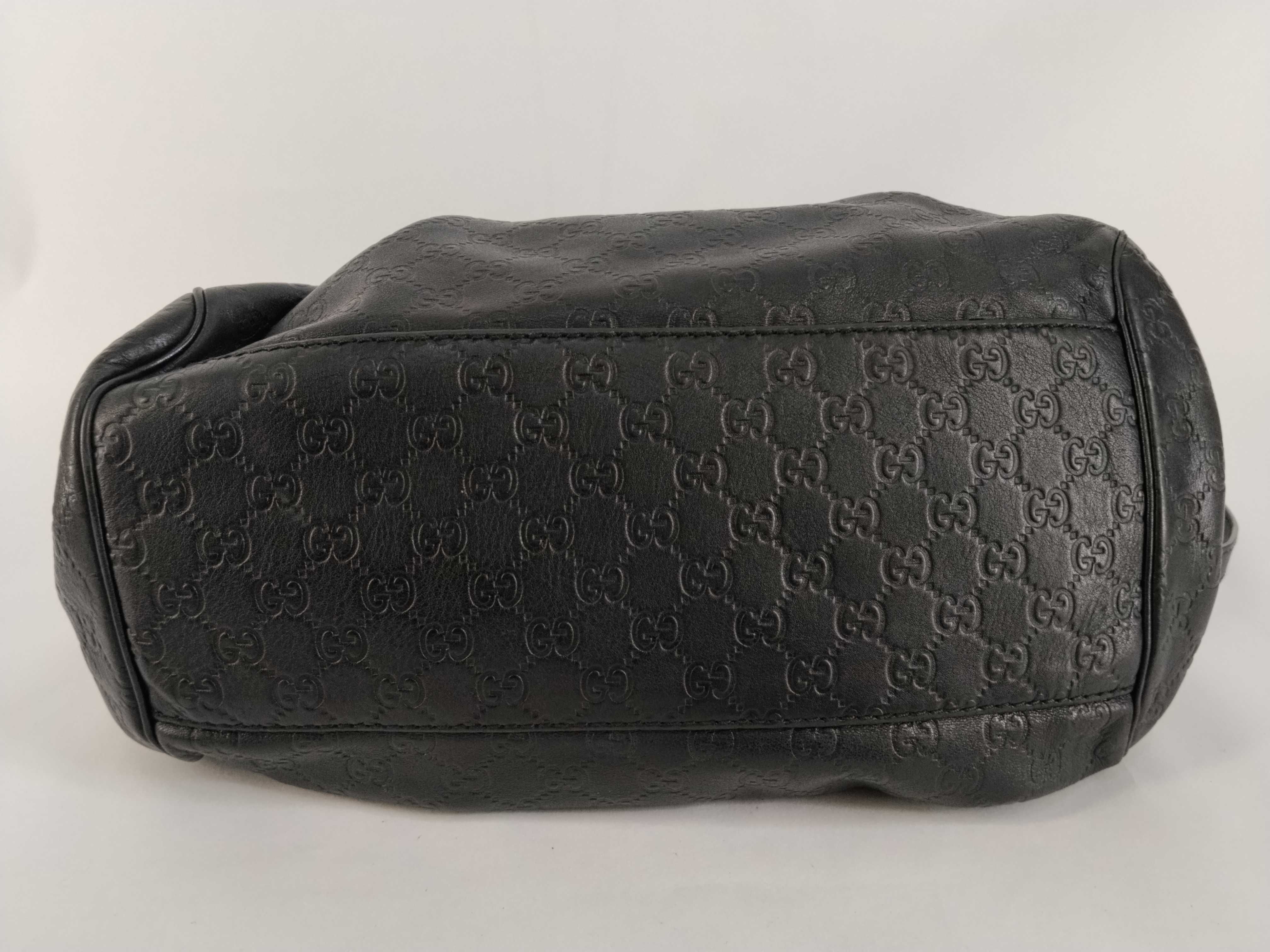 Guccissima Sukey Leather 2-Way Handbag Black 223974 Handbag — view 7