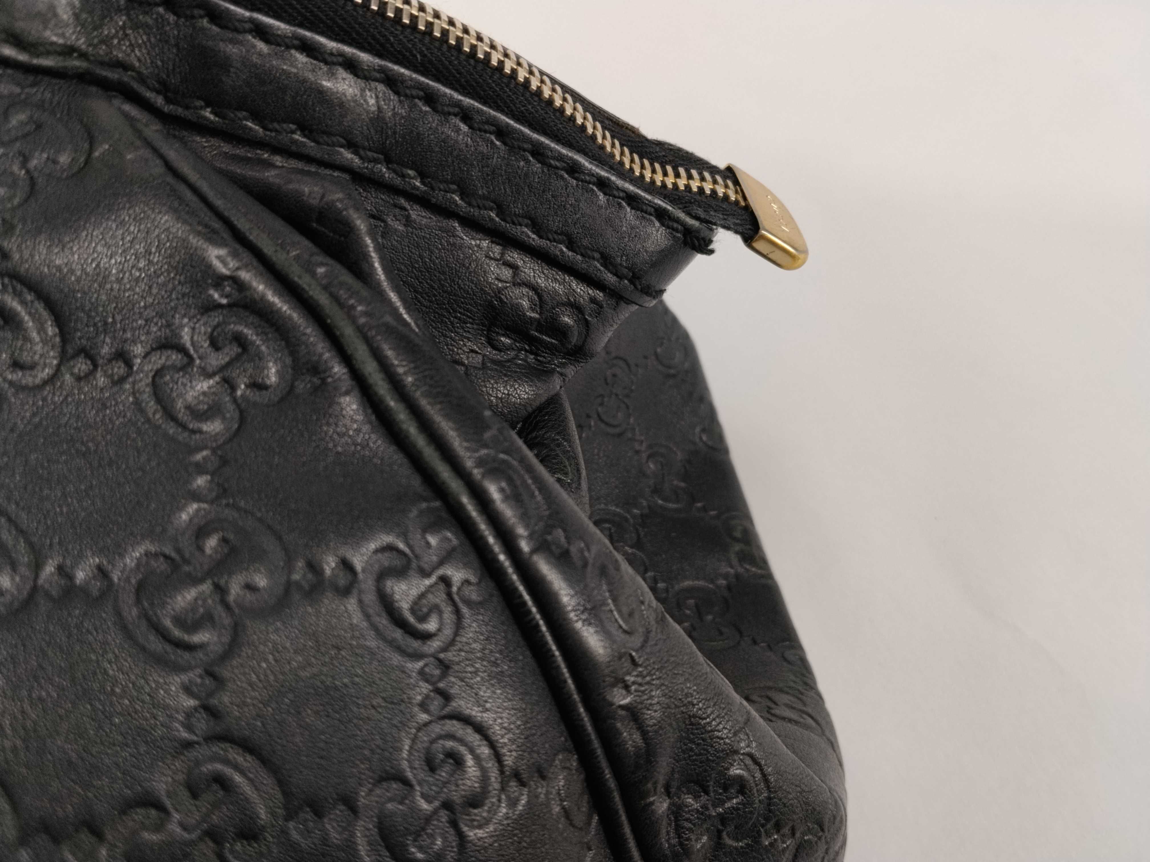 Guccissima Sukey Leather 2-Way Handbag Black 223974 Handbag — view 9