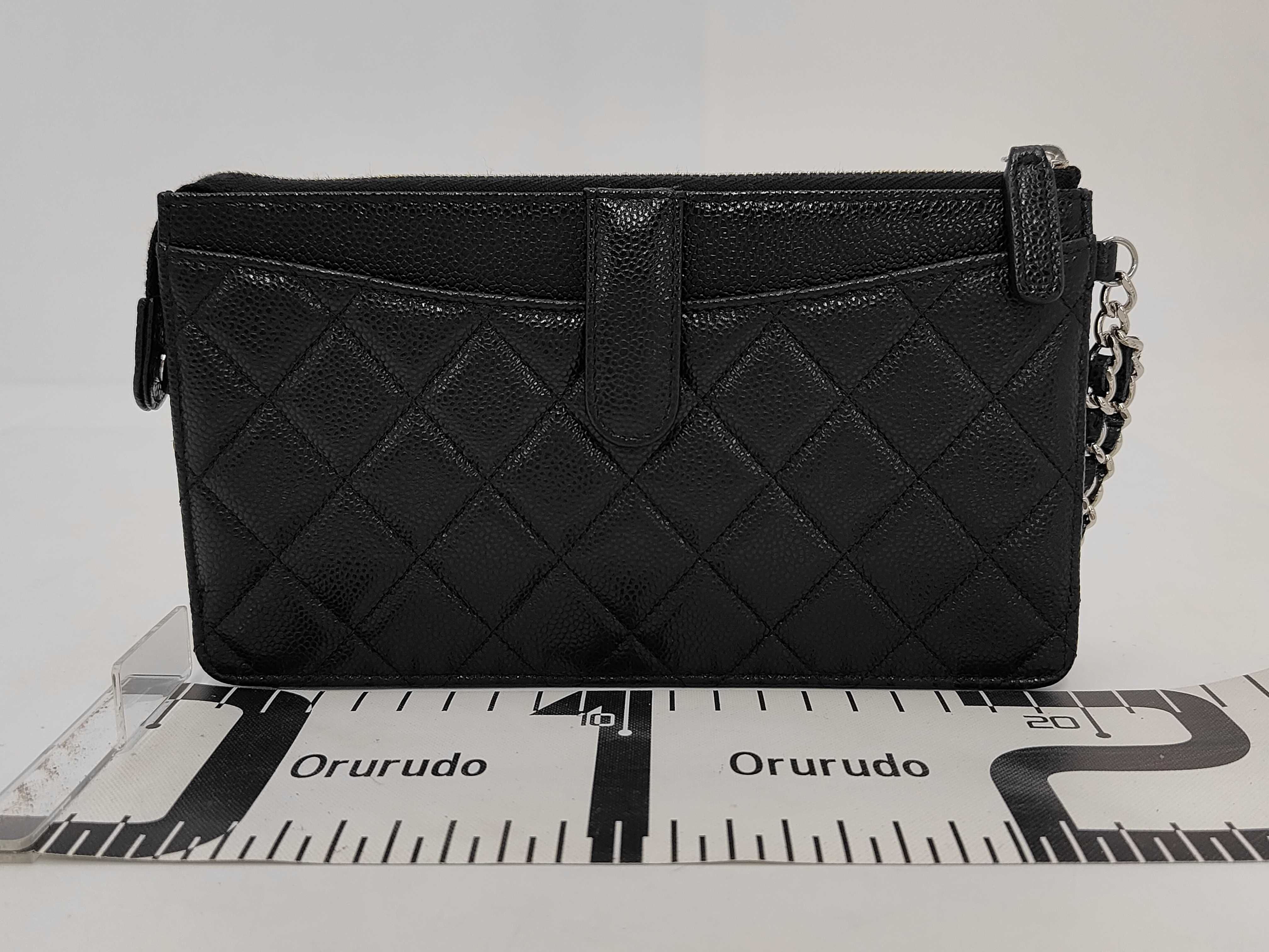 Matelassé Caviar Skin Chain Wallet (Serial Number 30s) — view 2