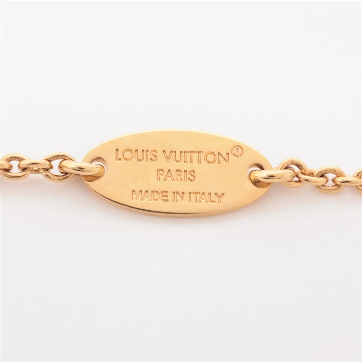 LV Script LE2285 Necklace, GP Gold, — view 4
