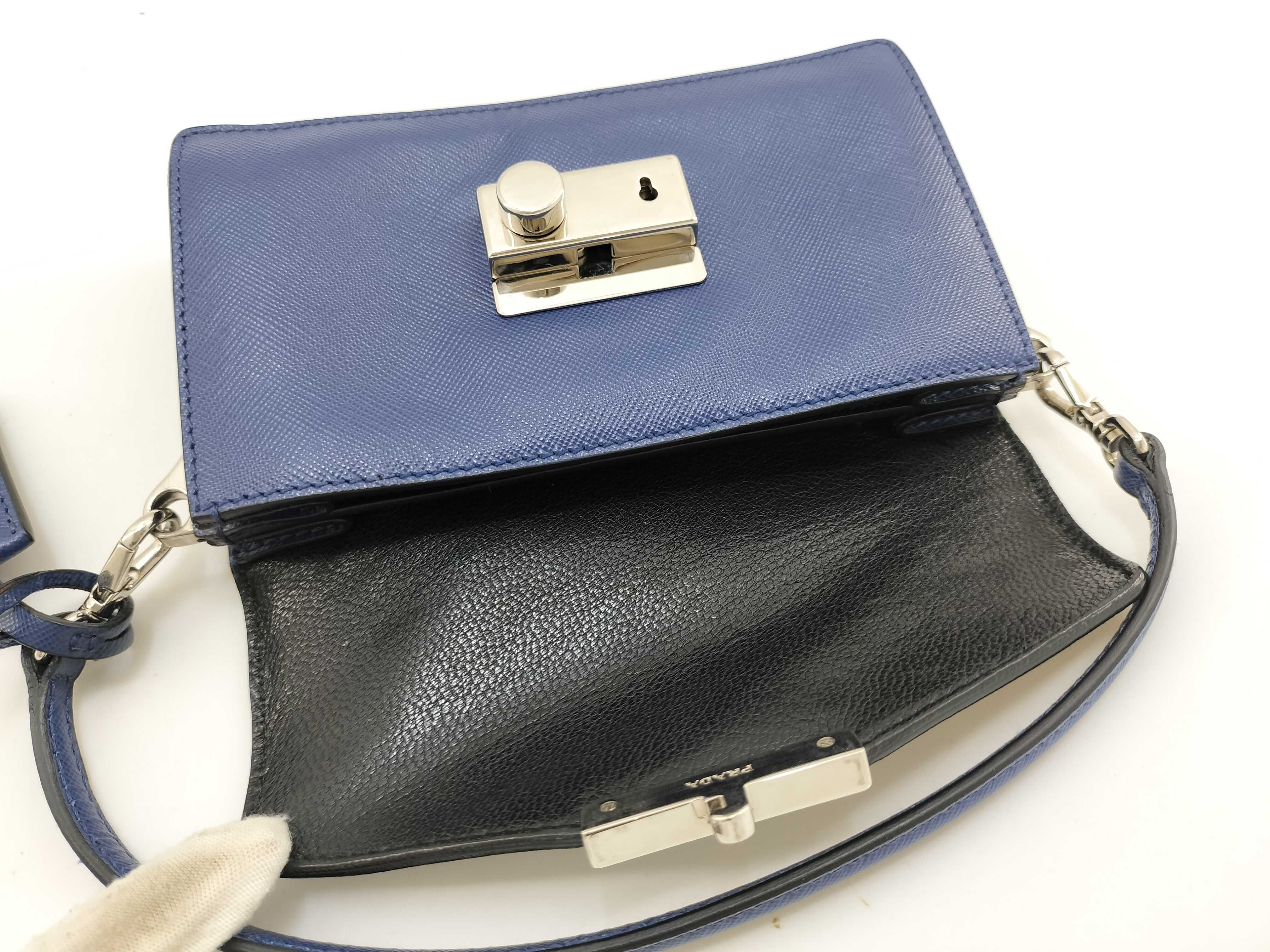 Saffiano Leather Mini 2-Way Bag — view 8
