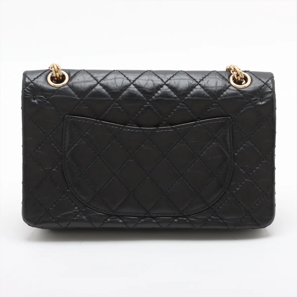 [Individually wrapped] Chanel Matelasse 2.55 Vintage Calf Double Flap Double Chain Bag Icon Black Gold Hardware 23628570 23rd Series — view 2