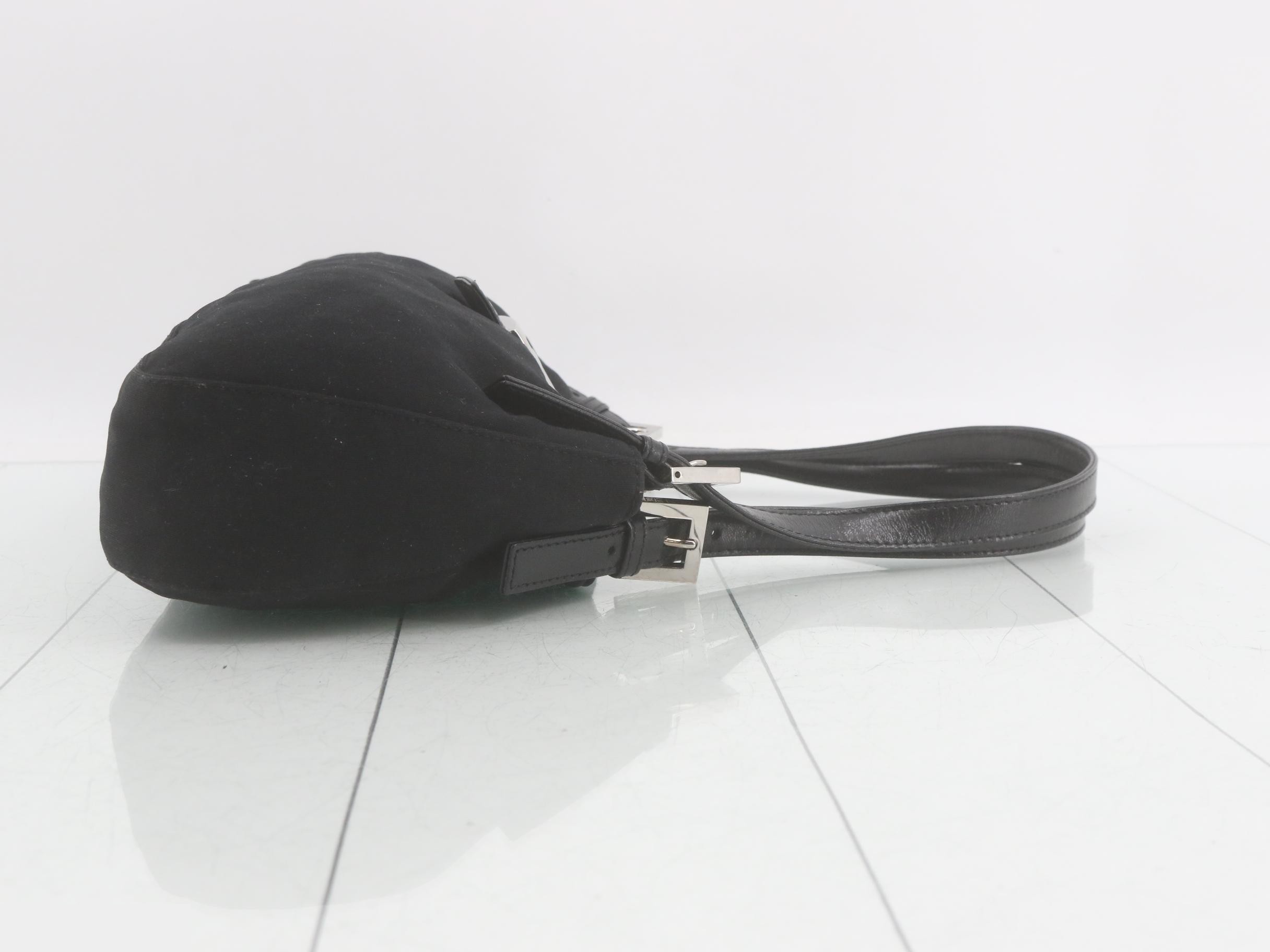 Mamma Baguette Jersey Black Handbag — view 3