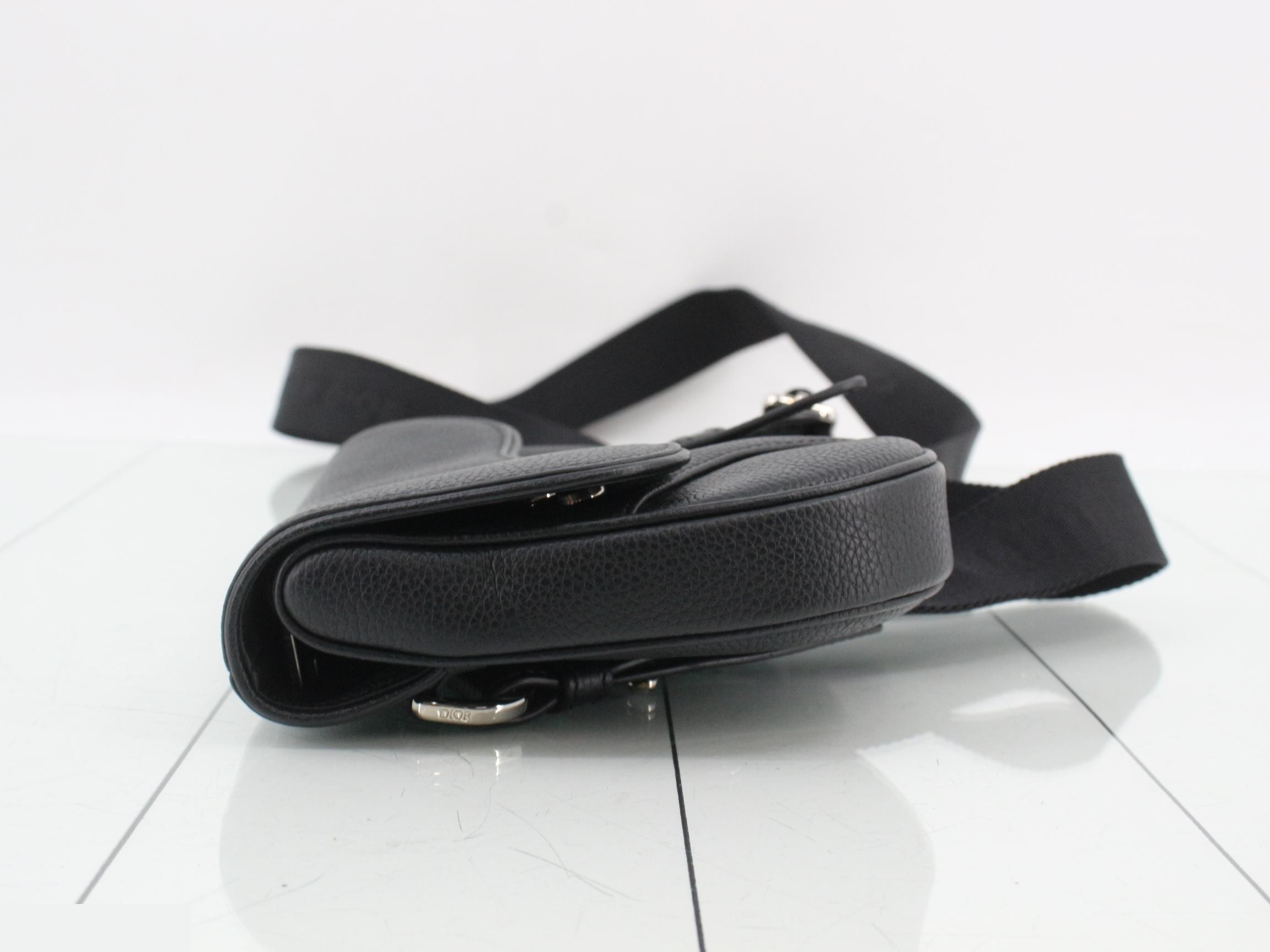 Saddlebag, Leather, Black — view 4