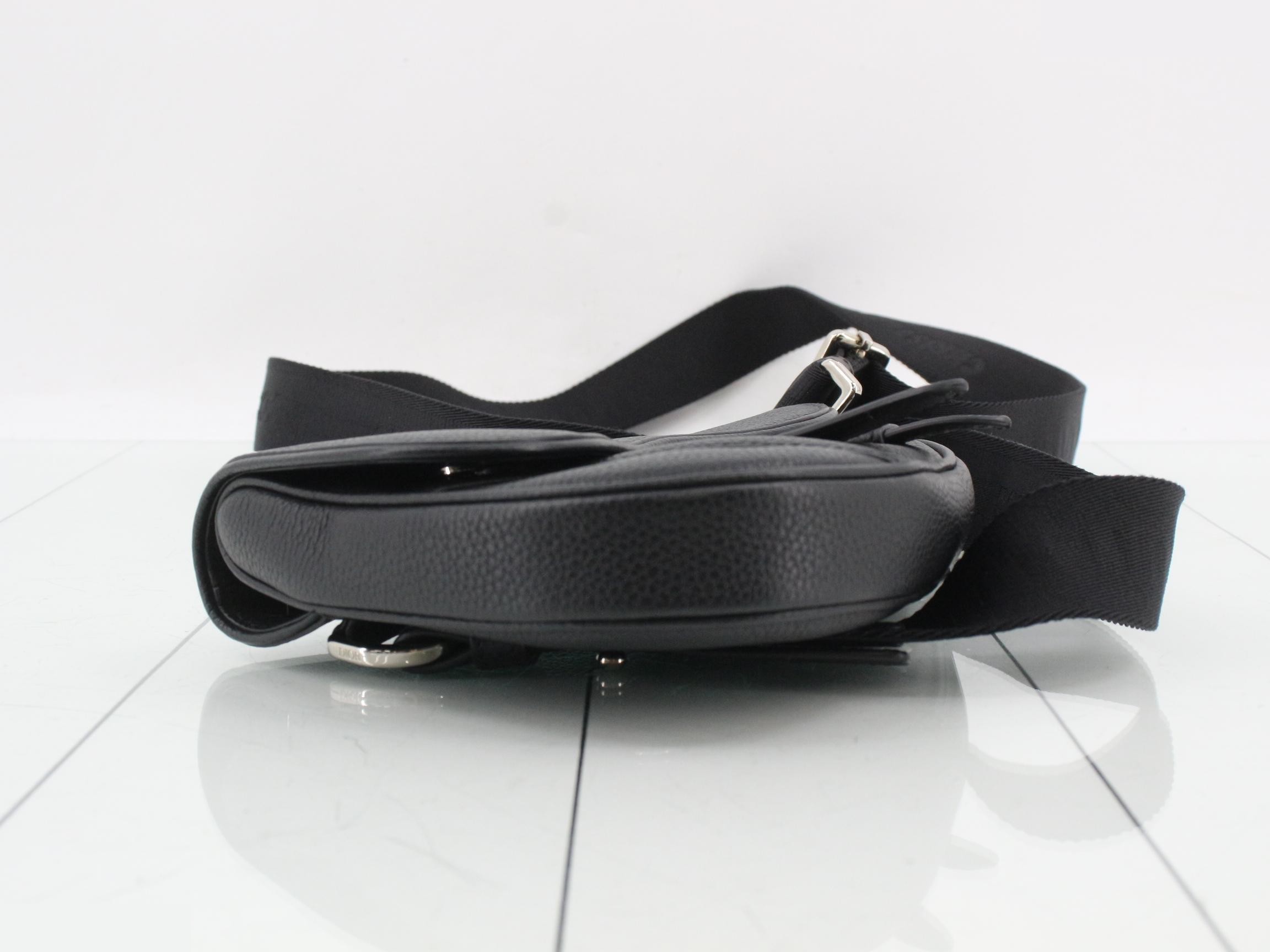 Saddlebag, Leather, Black — view 5