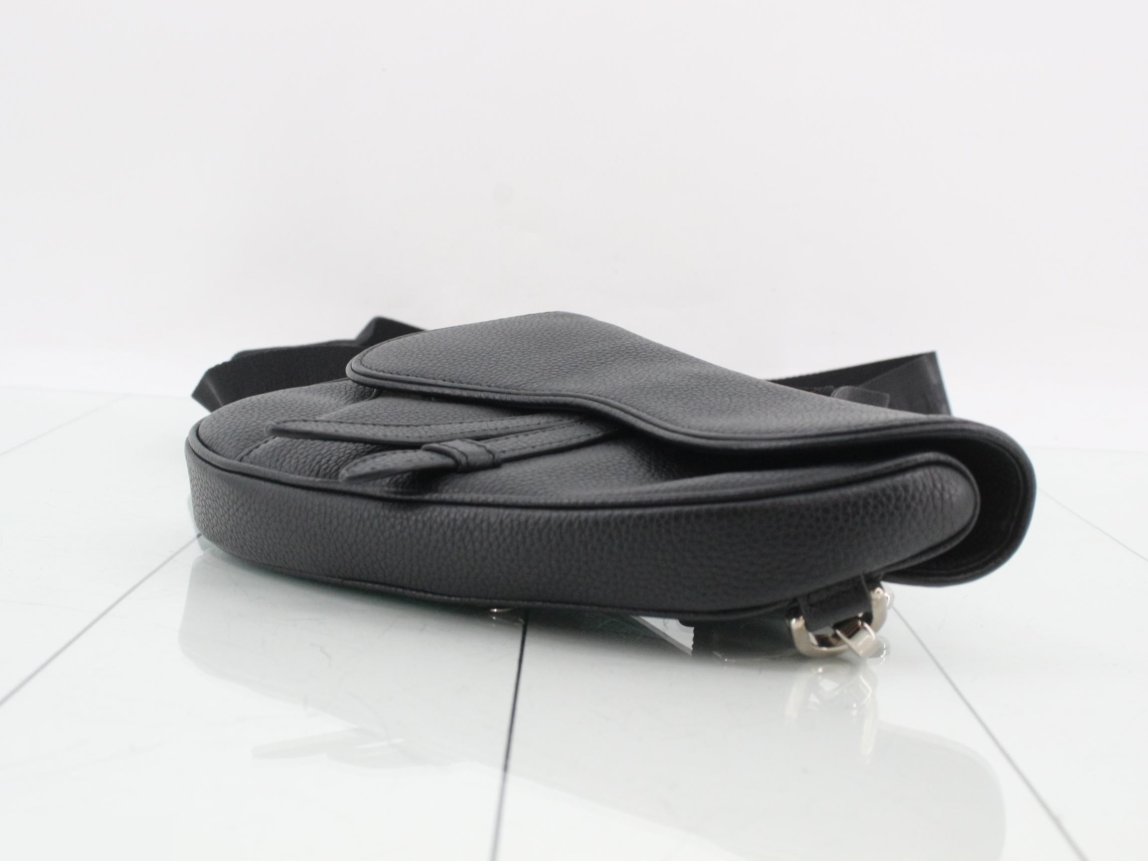 Saddlebag, Leather, Black — view 6