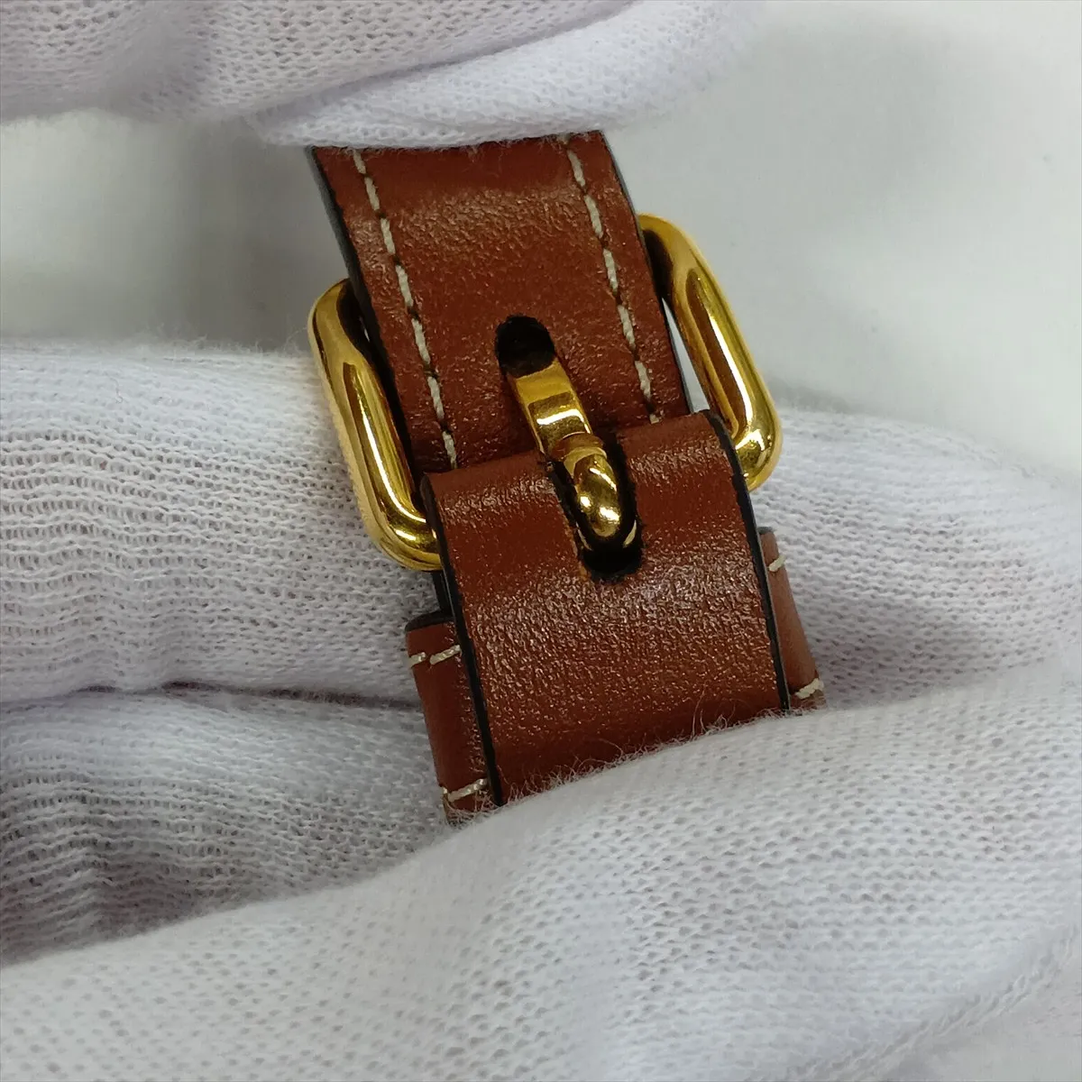 Cuir Triomphe Small Boston Leather 2-Way Handbag, Brown — view 14