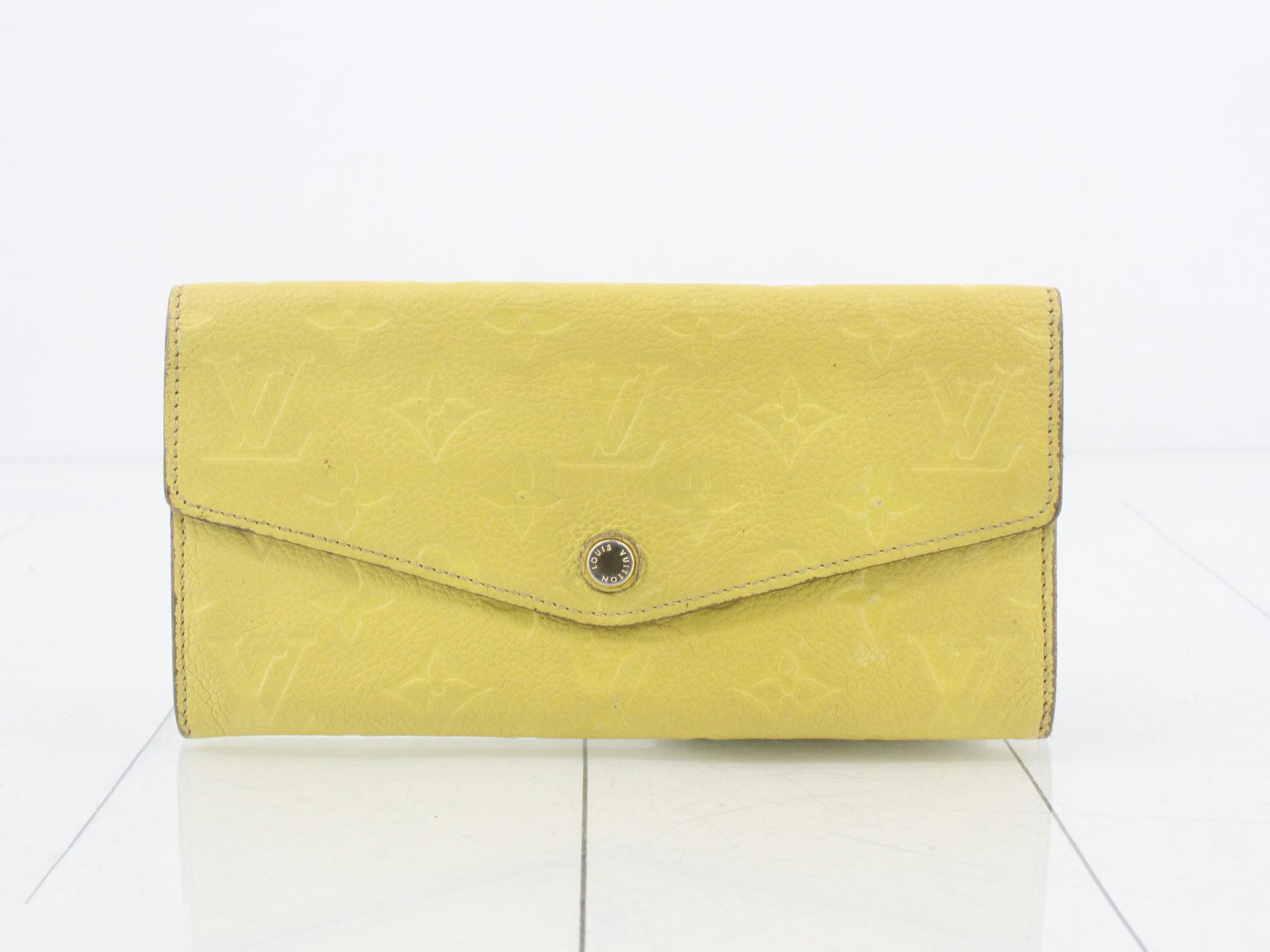 M60566 Portefeuille Curieuse Monogram Empreinte Citron