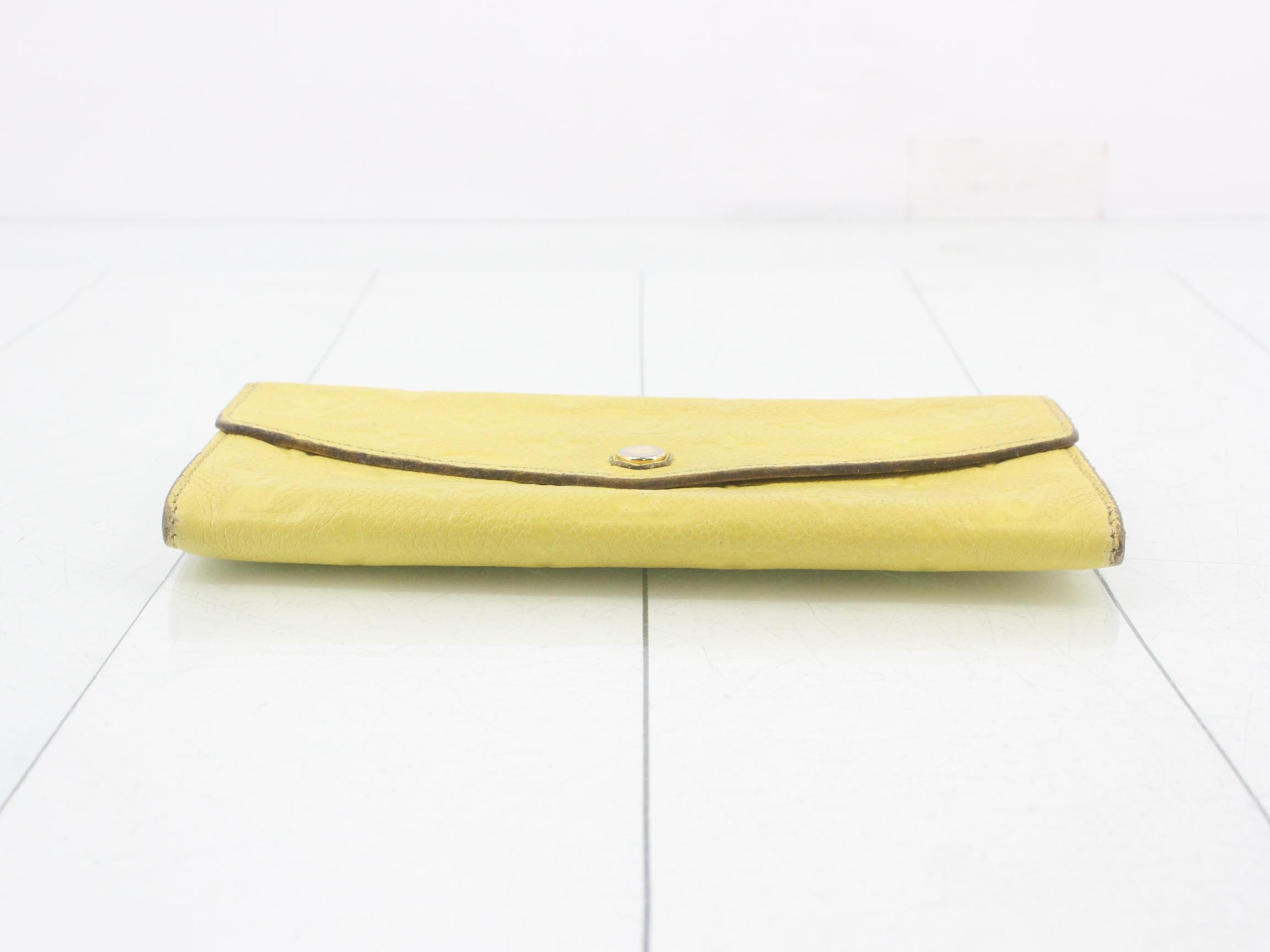 M60566 Portefeuille Curieuse Monogram Empreinte Citron — view 3