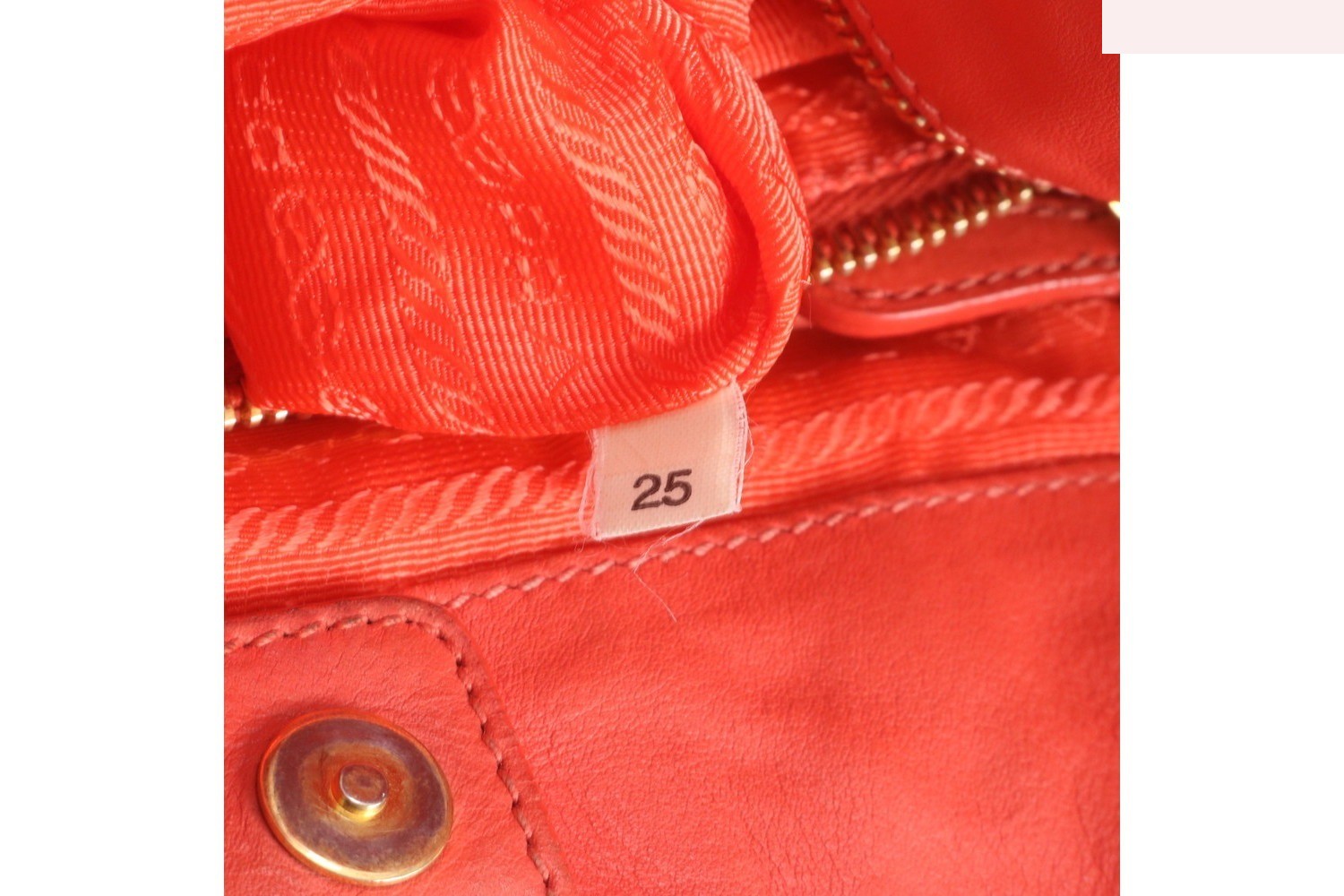 Tessuto Nylon Leather Triangle Logo Chain Shoulder Tote Bag — view 9
