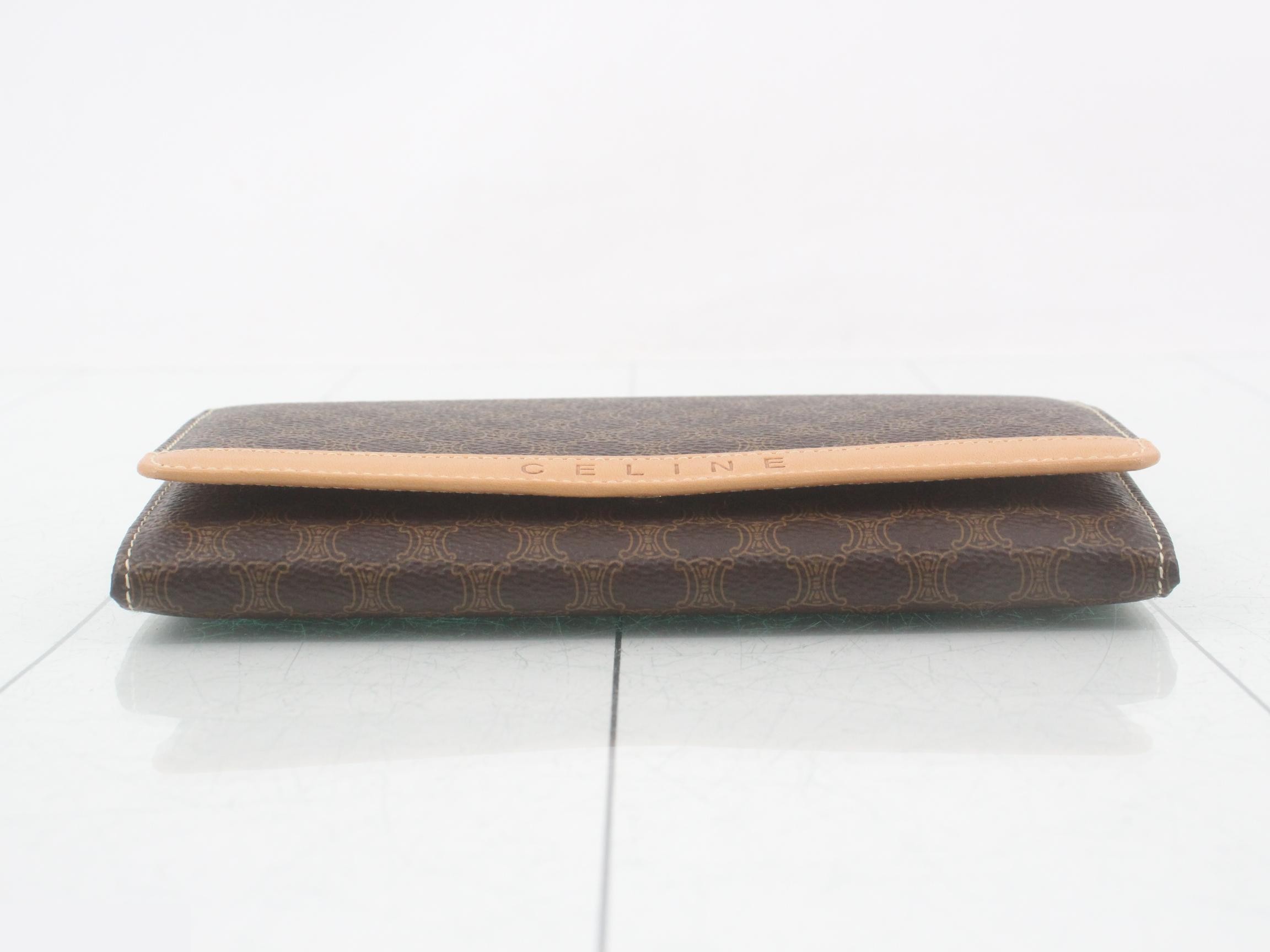 Macadam Bi-fold Long Wallet, Leather, Dark Brown — view 3