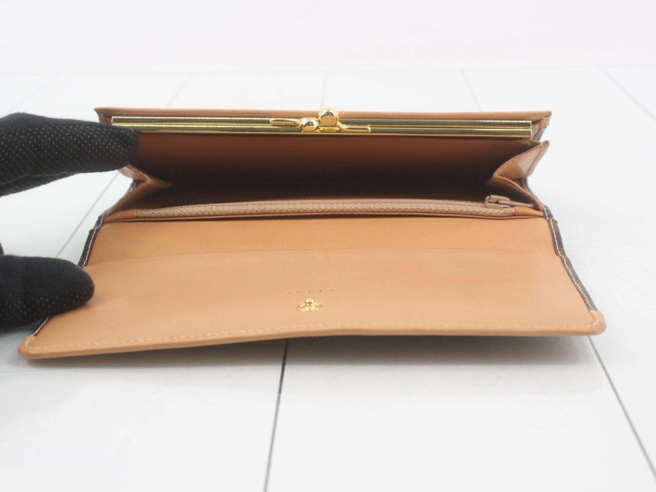 Macadam Bi-fold Long Wallet, Leather, Dark Brown — view 4