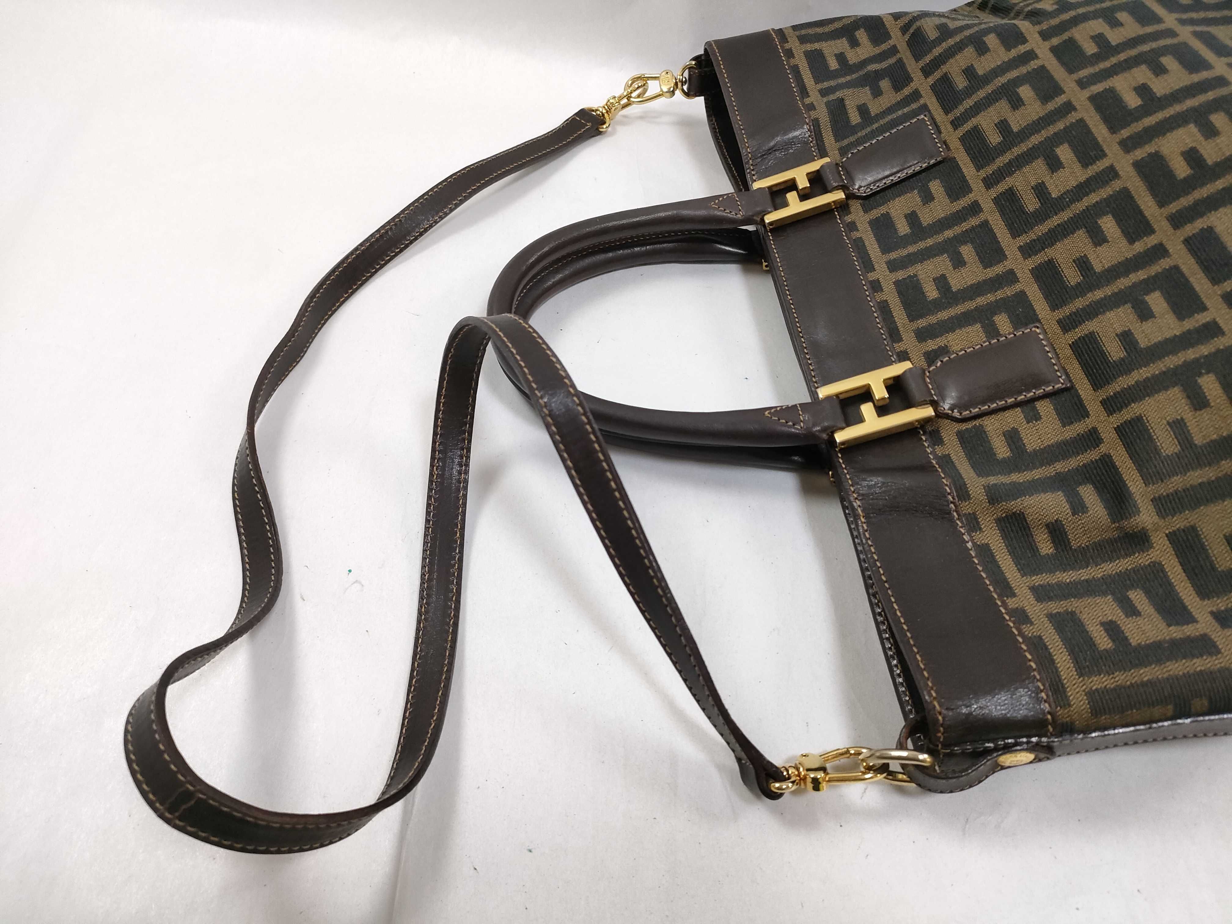 Zucca pattern Fendi Zucca handbag 2-way handbag — view 3