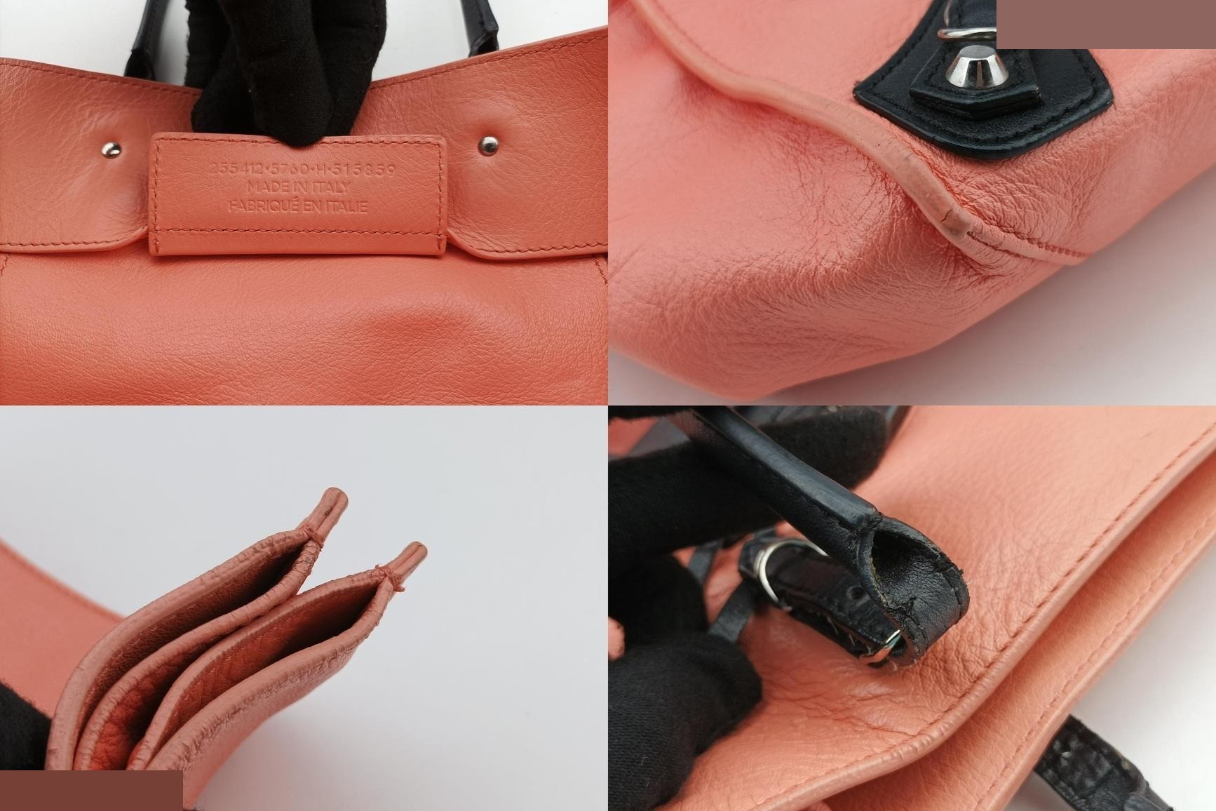 Paper Leather Pink x Black — view 8